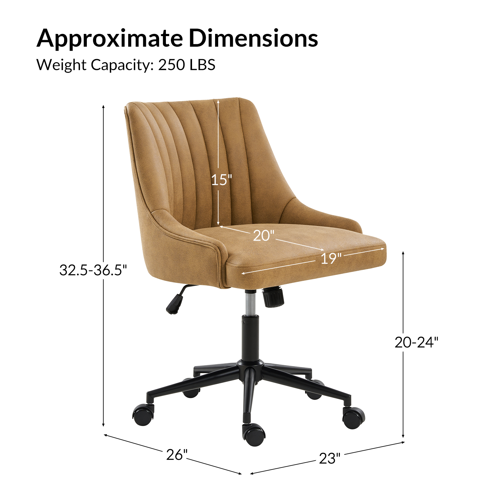 Seamas-Camel-Faux-Leather-Tufted-Swivel-Adjustable-Office-Chair-4