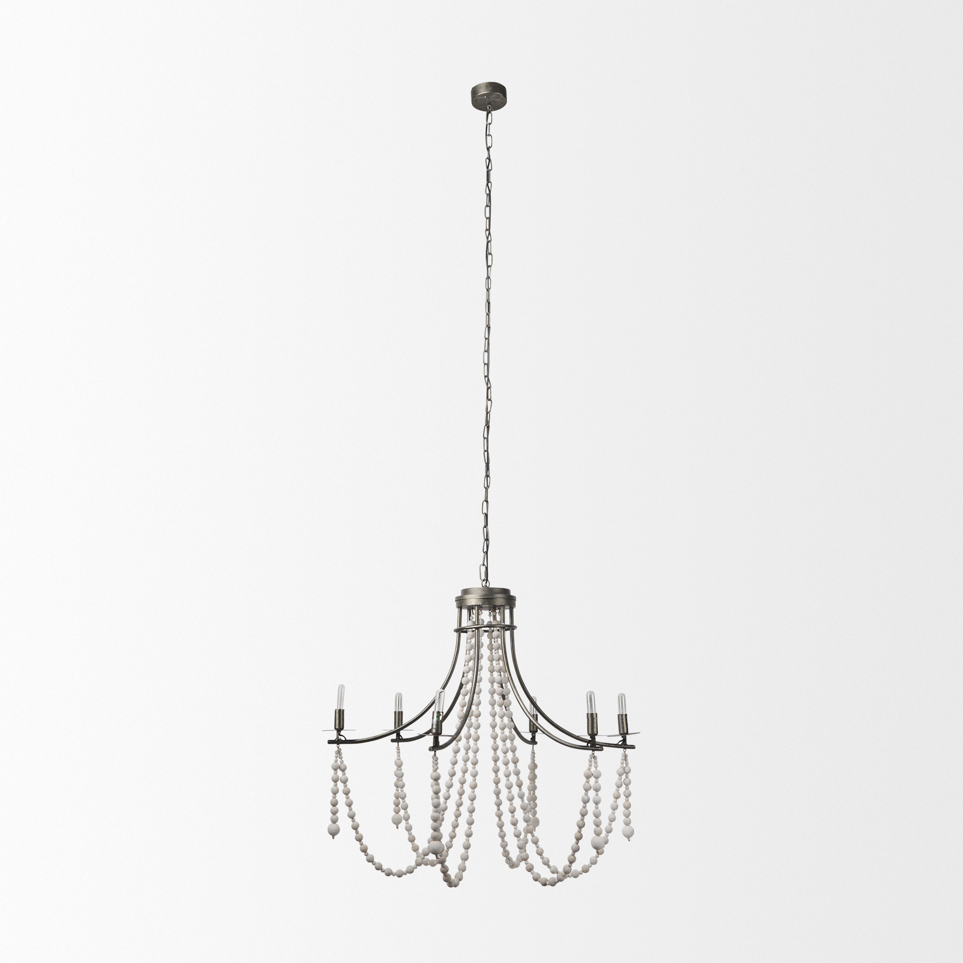 Selma-White-Wood-Bead-and-Metal-Chandelier-2