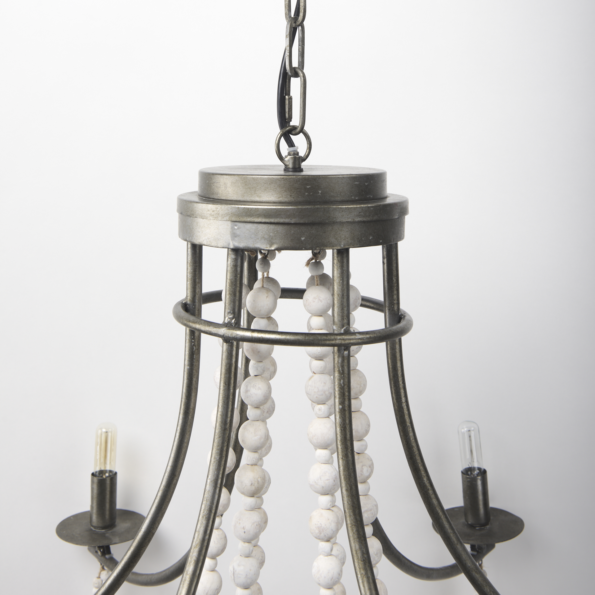 Selma-White-Wood-Bead-and-Metal-Chandelier-5