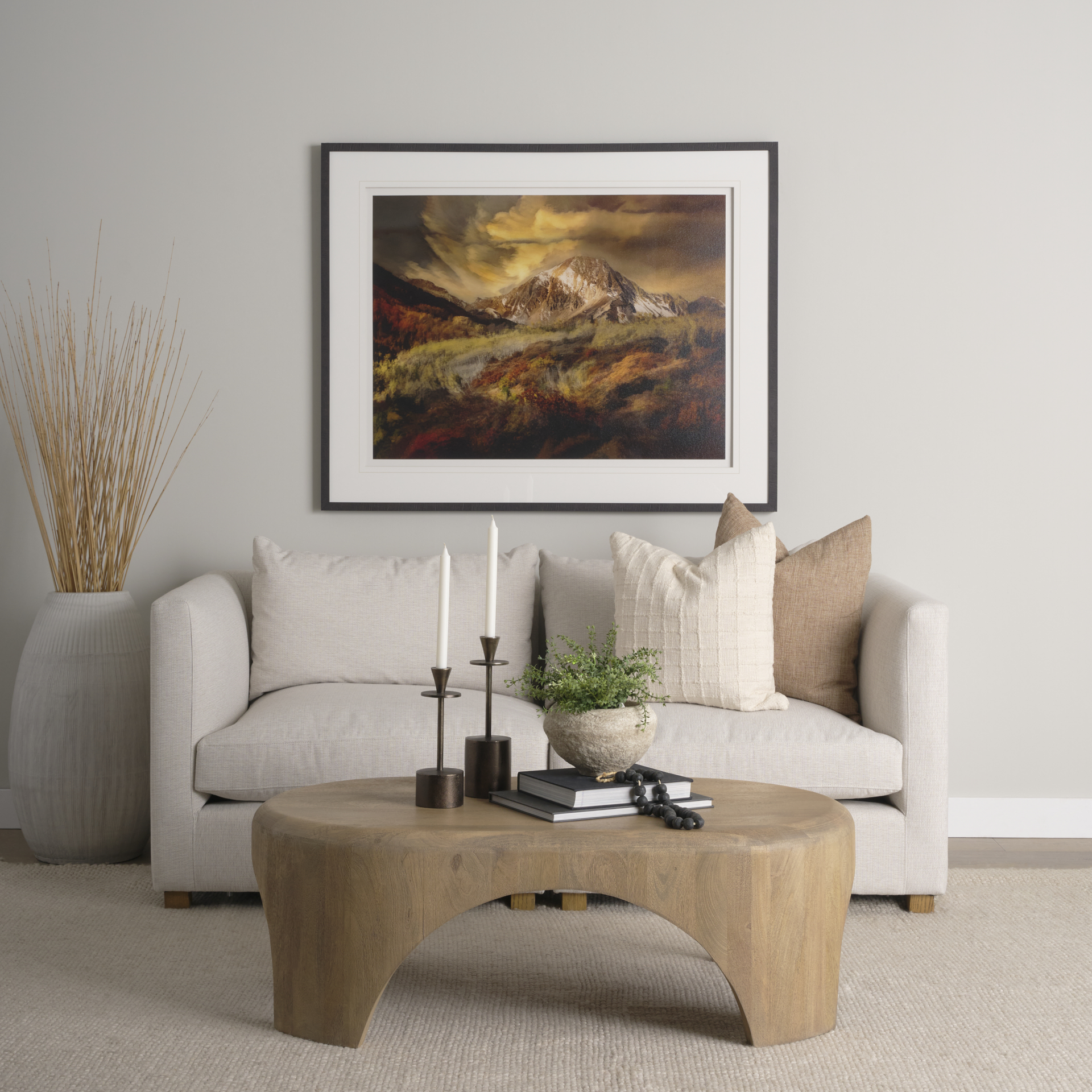 Shima-Oval-Light-Brown-Wood-w-Arched-Legs-Coffee-Table-1
