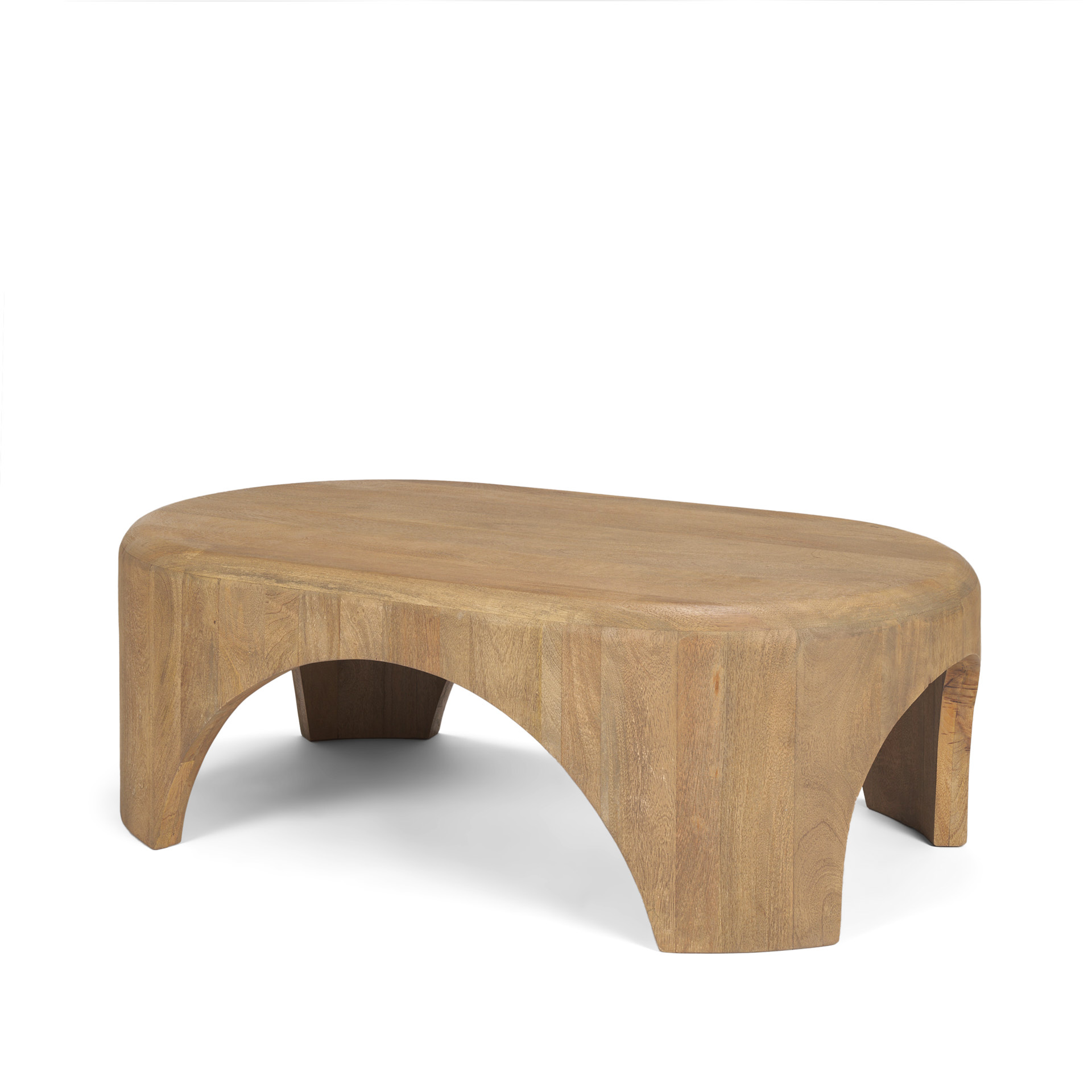 Shima-Oval-Light-Brown-Wood-w-Arched-Legs-Coffee-Table