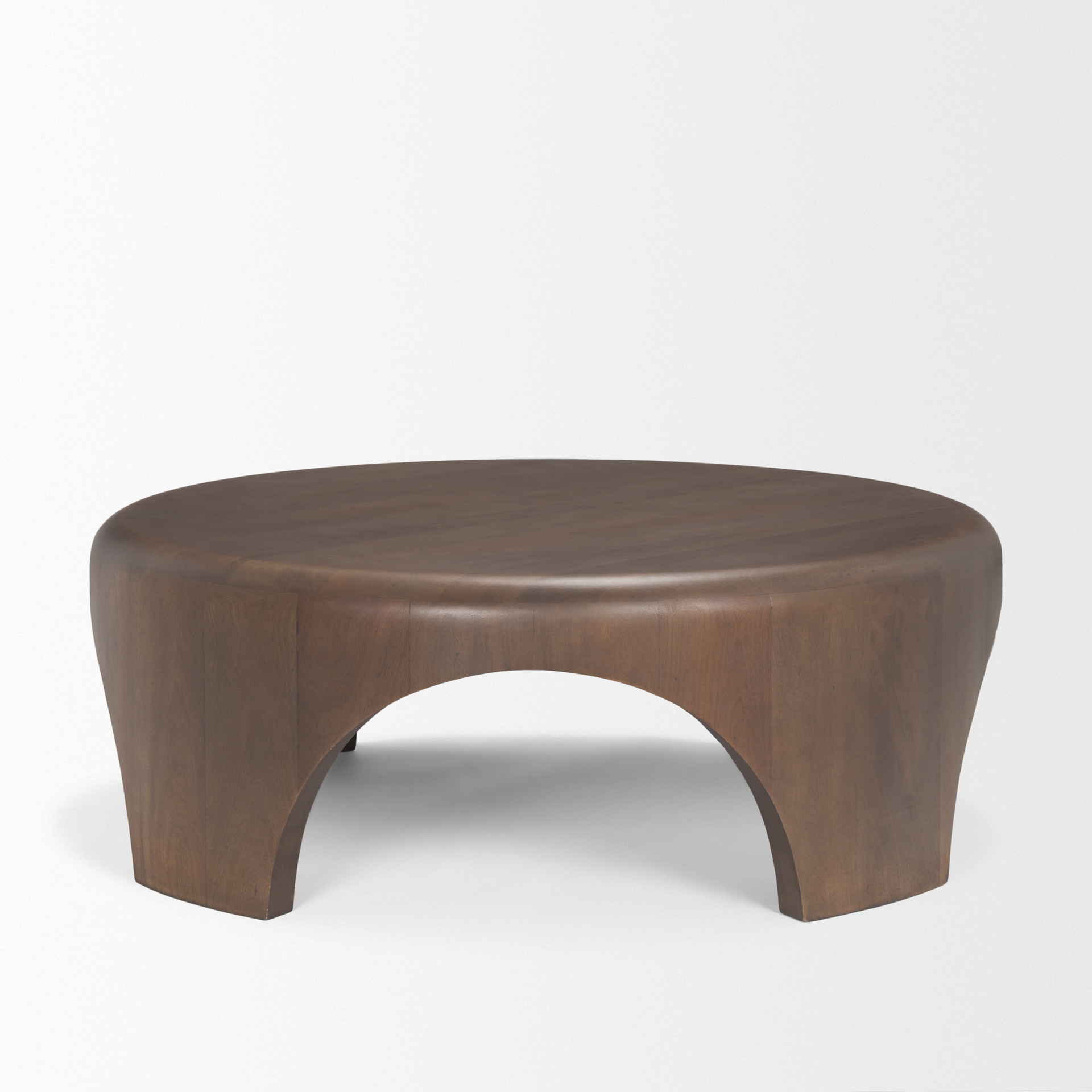 Shima-Round-Dark-Brown-Wood-WArched-Legs-Coffee-Table-4