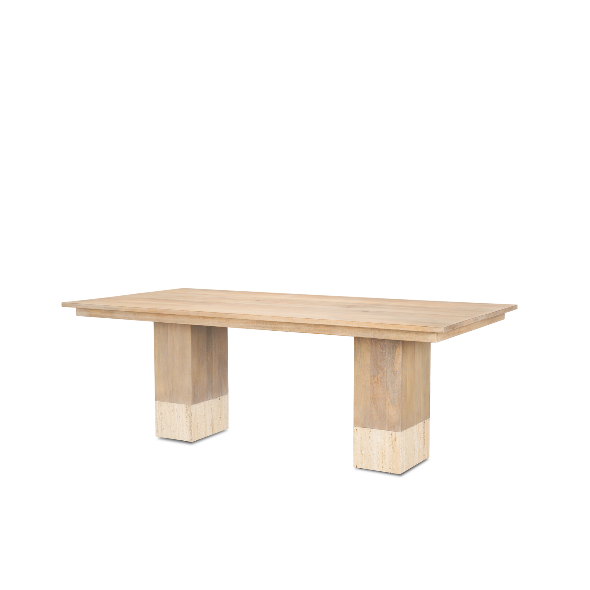 Shivon-84-Rectangular-Light-Brown-Mango-Wood-W-Travertine-Dining-Table