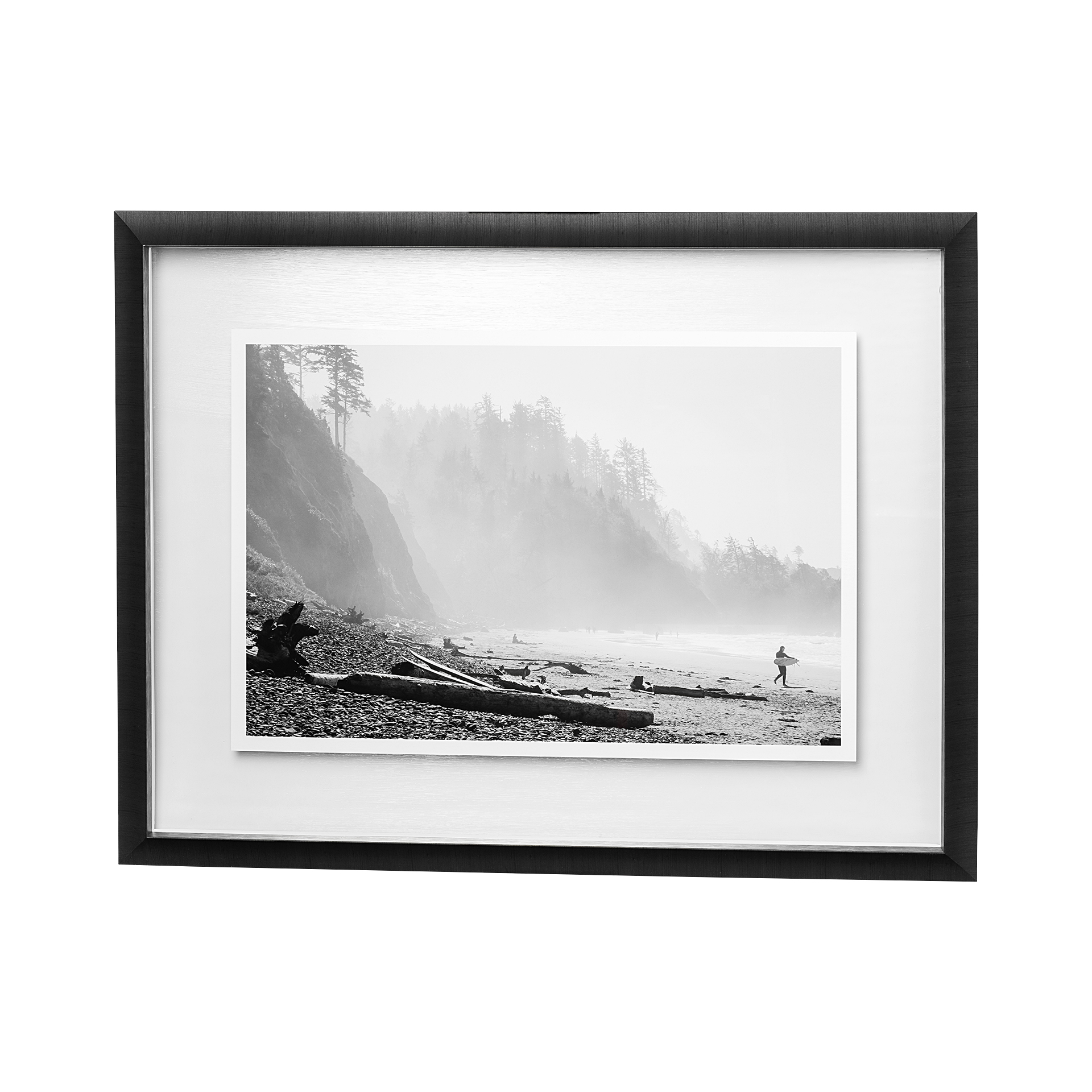 Shoreland-III-by-Melissa-McClain-a-Hand-Embelished-Textured-Framed-Art-Print-Matted-under-Glass