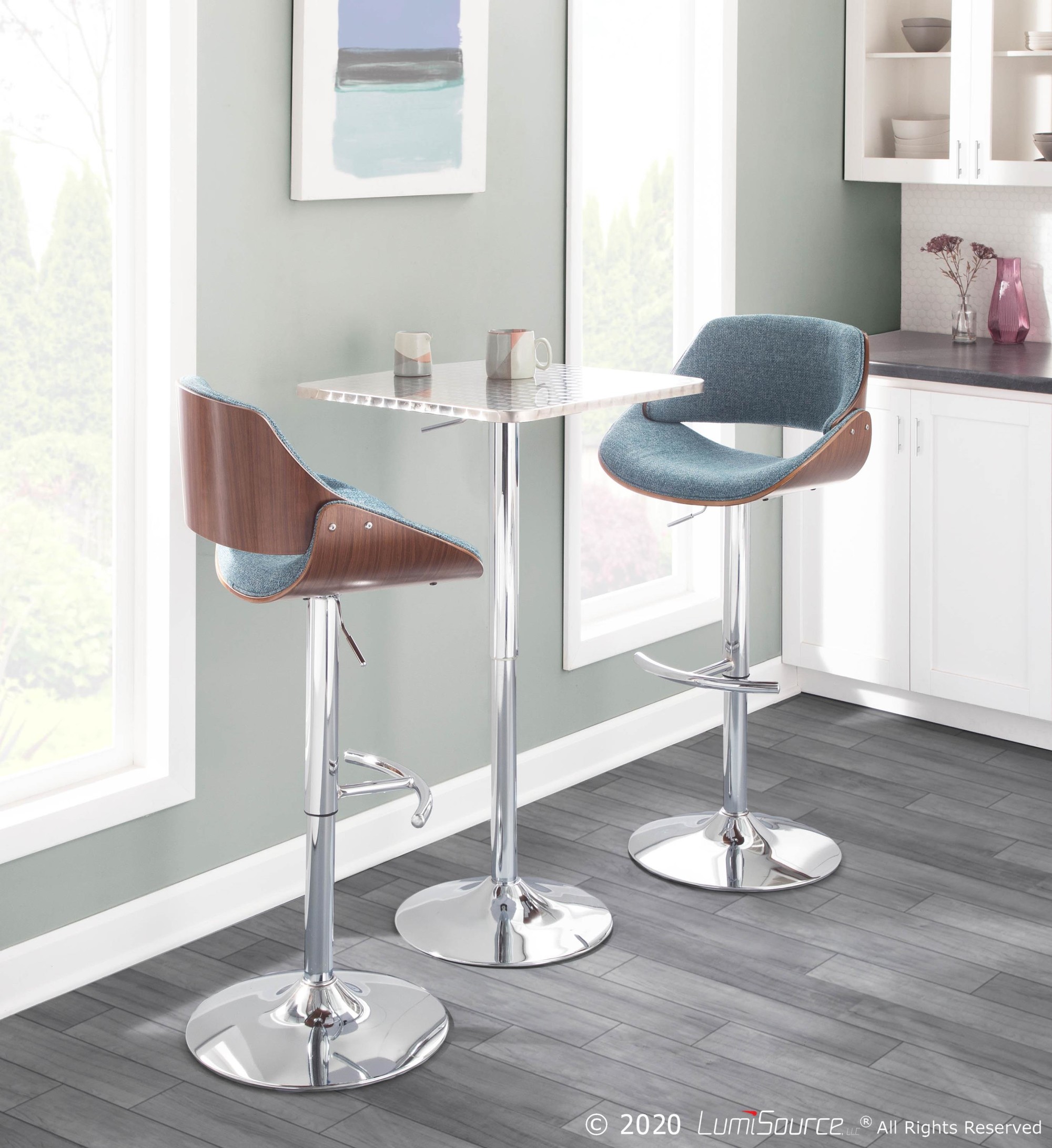 Silver-Bistro-Contemporary-Adjustable-Square-Bar-Table