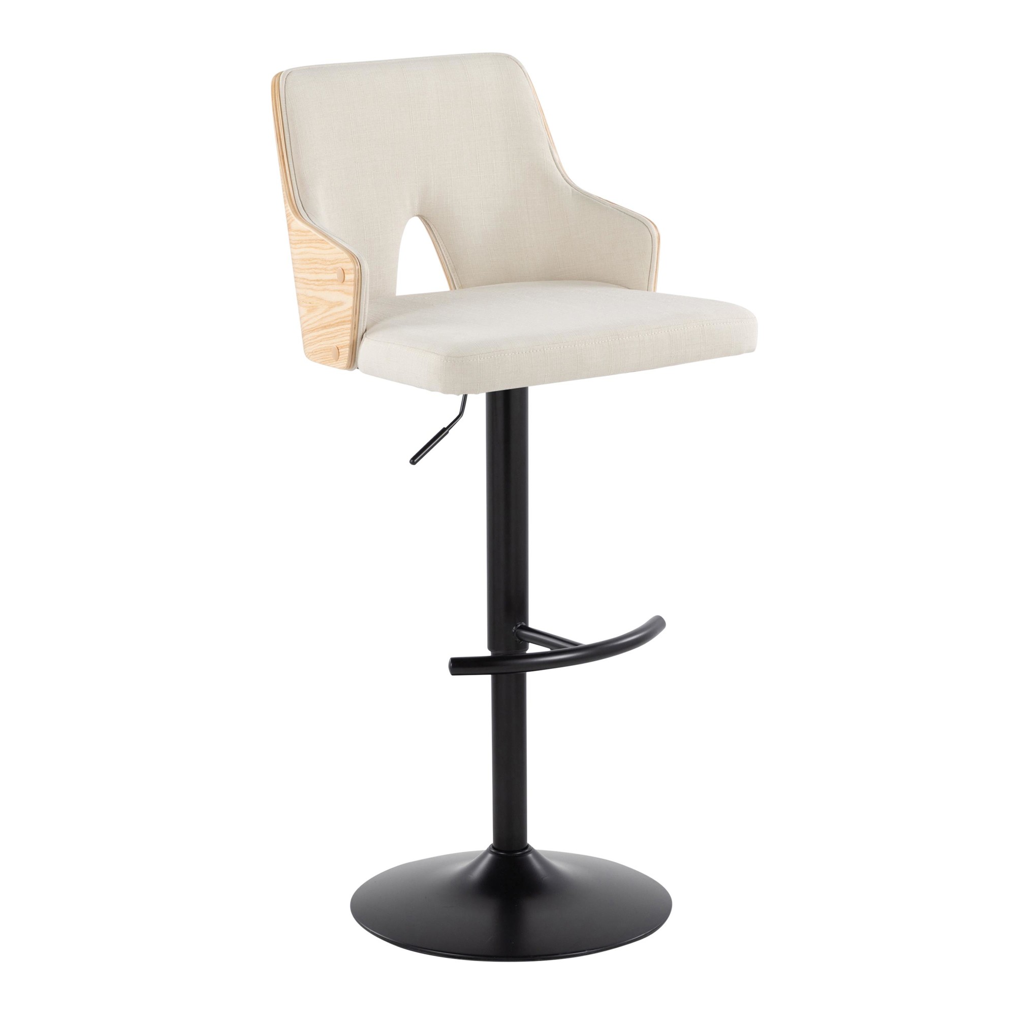 Stella-Black-Metal-Cream-Fabric-Contemporary-Swivel-Barstools-Set-of-2-3