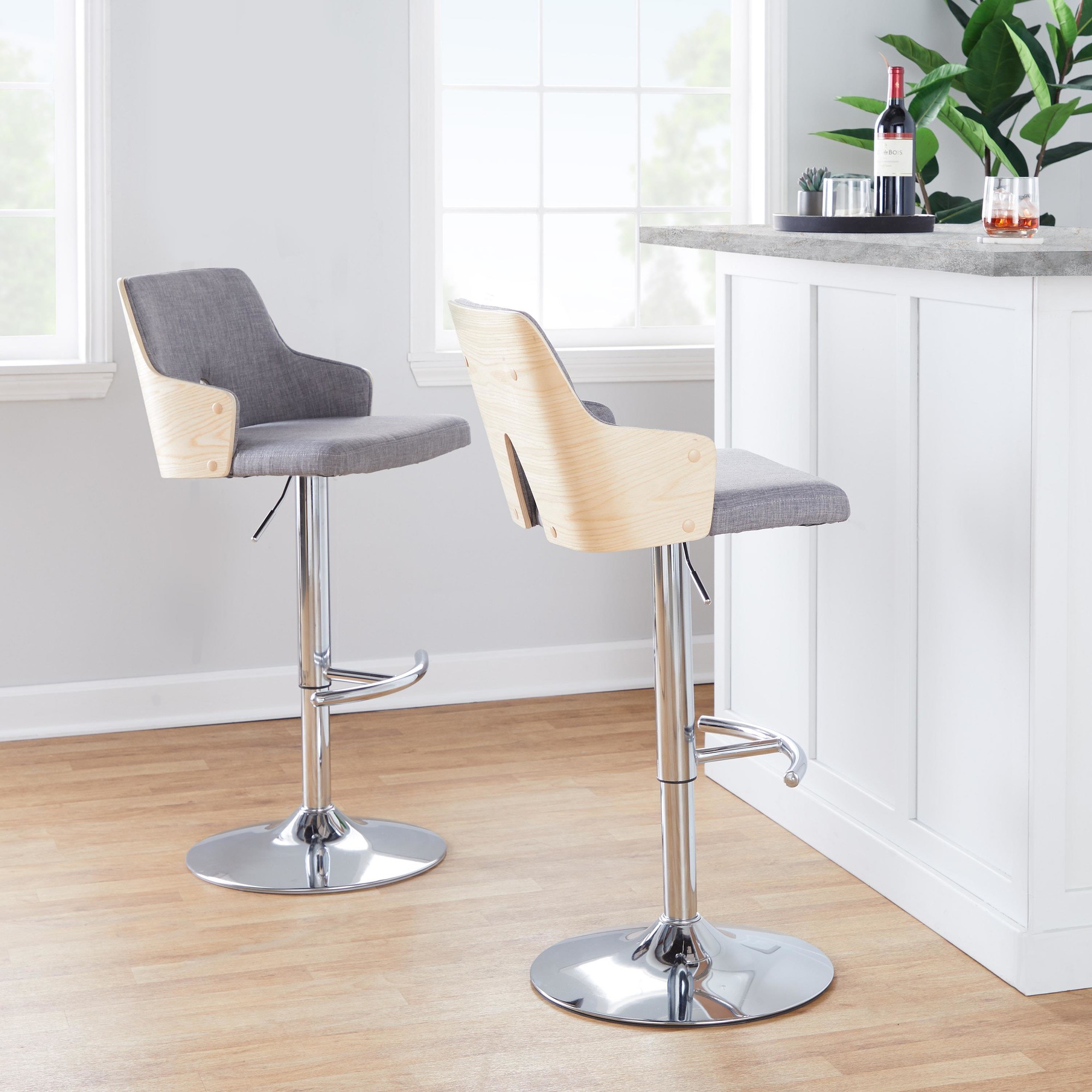 Stella-Contemporary-Adjustable-Swivel-Barstools-in-Grey-and-Wood-Set-of-2-Set-of-2