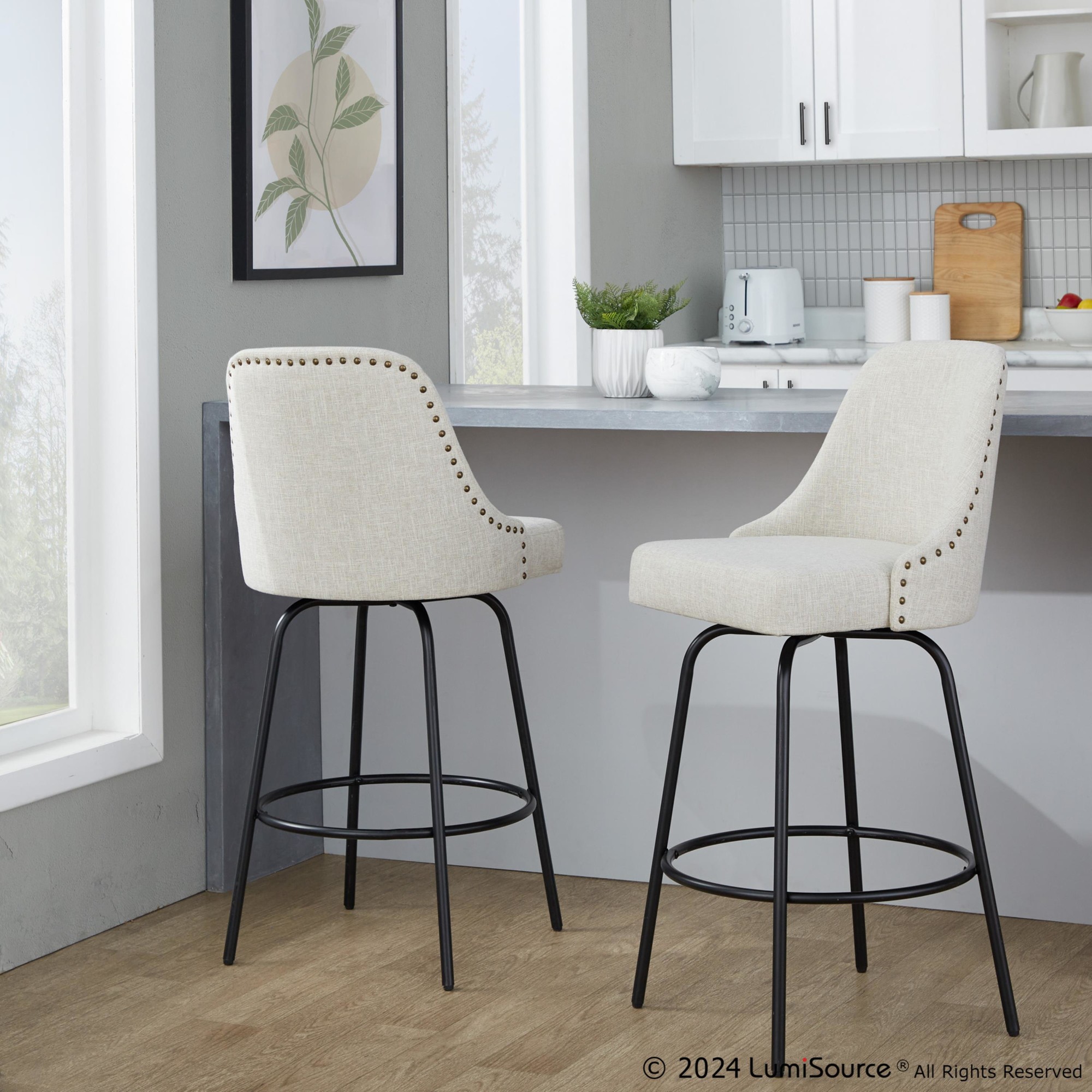 Studded-Marcel-27-Contemporary-Cream-Swivel-Counter-Stools-Set-of-2