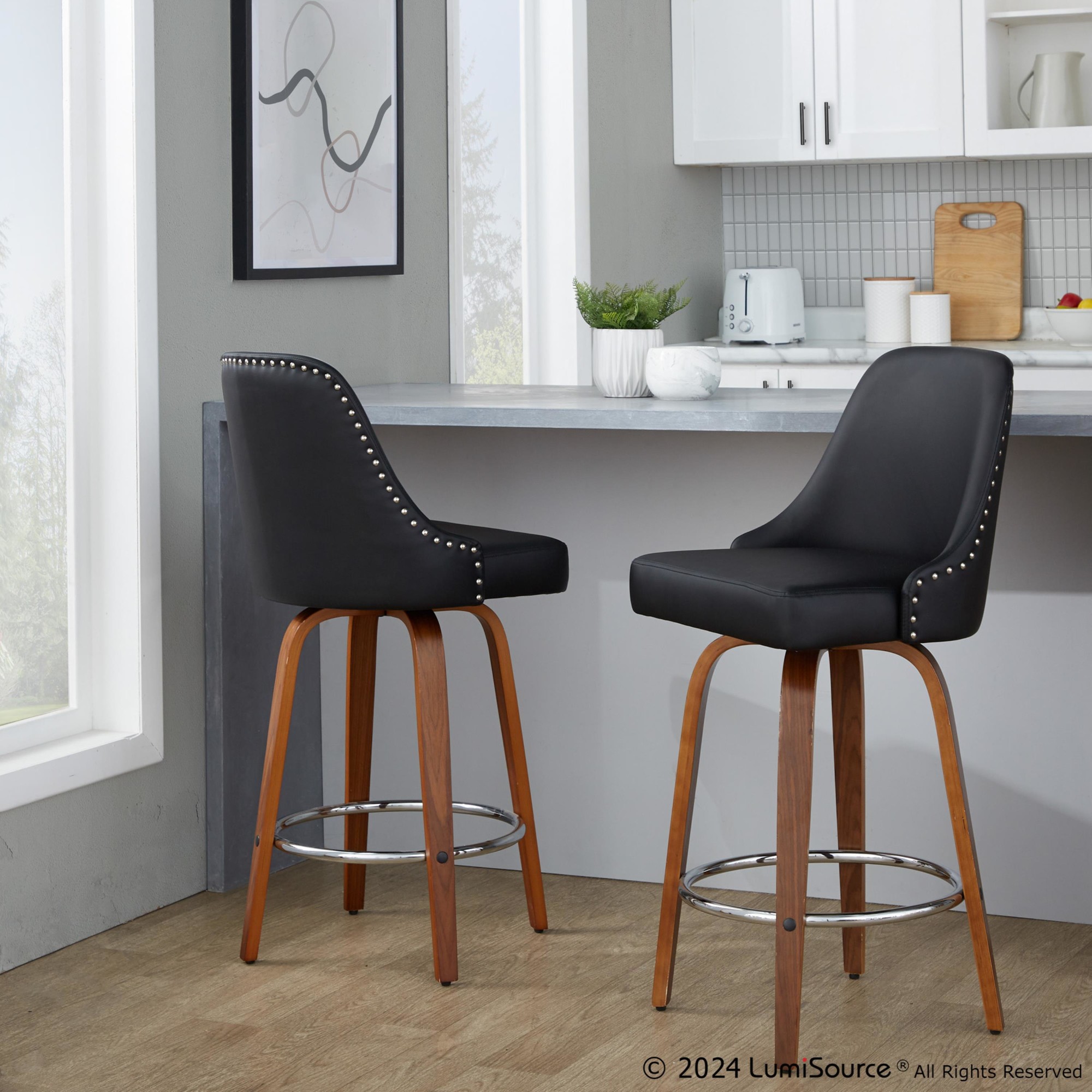 Studded-Marcel-27-Inch-Walnut-and-Black-Swivel-Counter-Stools-Set-of-2-1