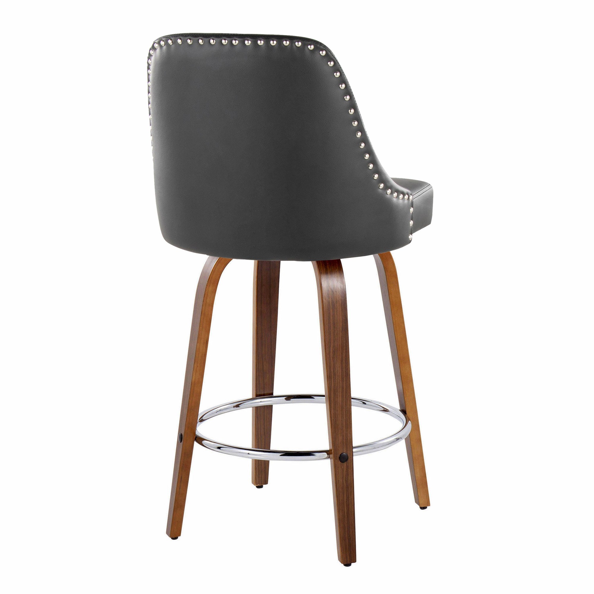 Studded-Marcel-27-Inch-Walnut-and-Black-Swivel-Counter-Stools-Set-of-2-5