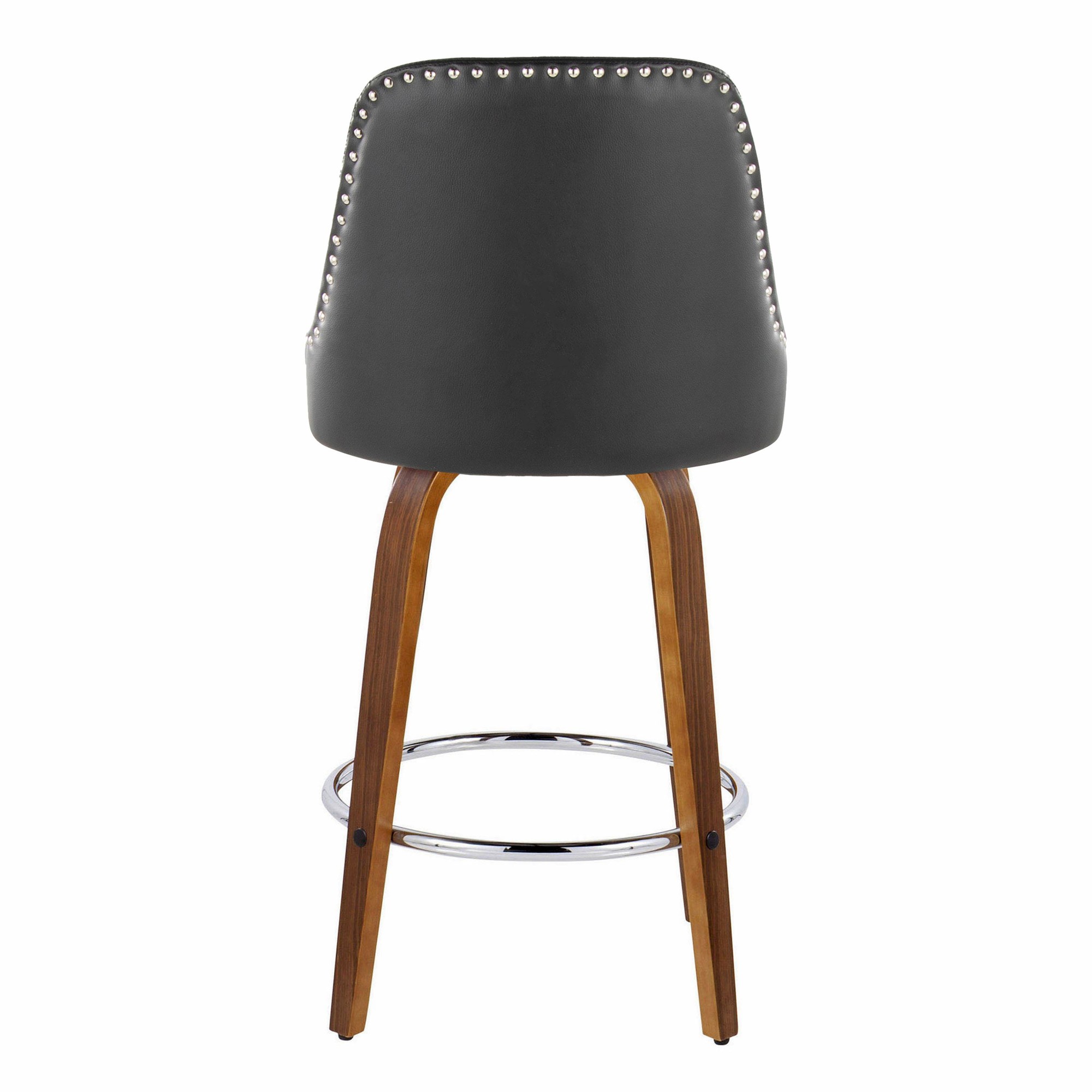 Studded-Marcel-27-Inch-Walnut-and-Black-Swivel-Counter-Stools-Set-of-2-6