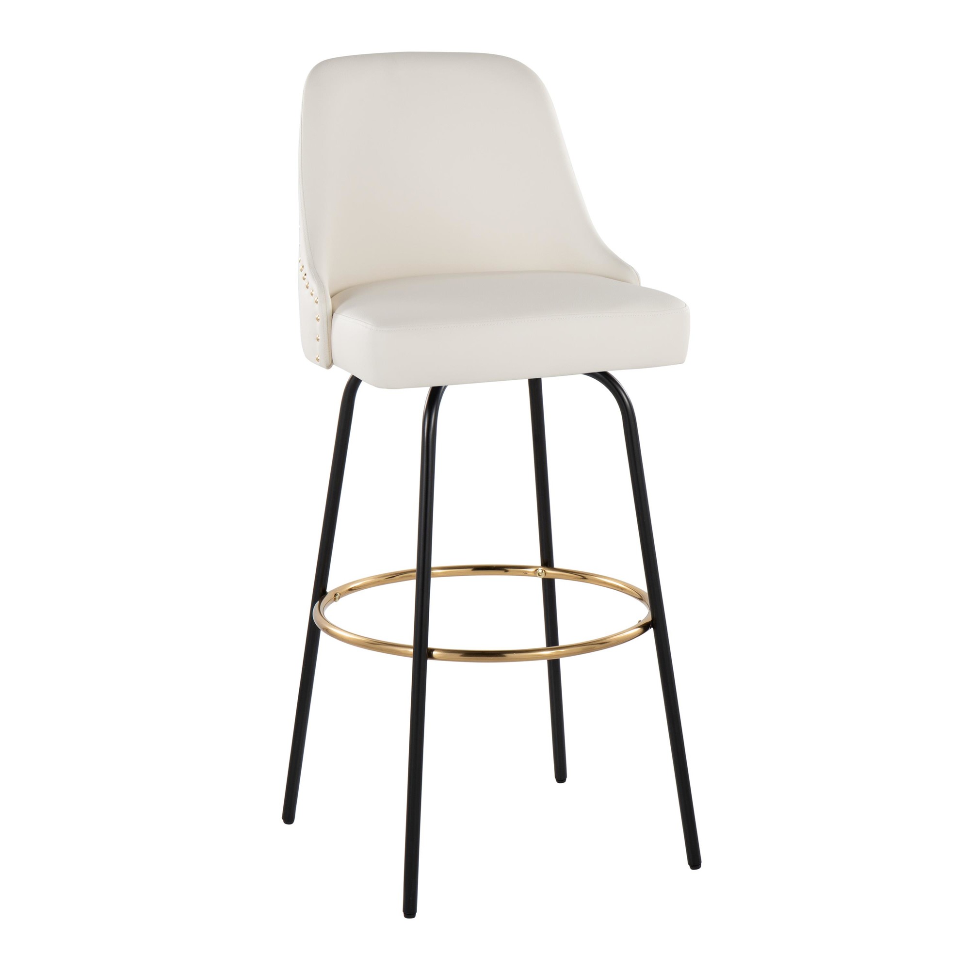 Studded-Marcel-30-Contemporary-Swivel-Barstool-Black-White-Set-of-2-3