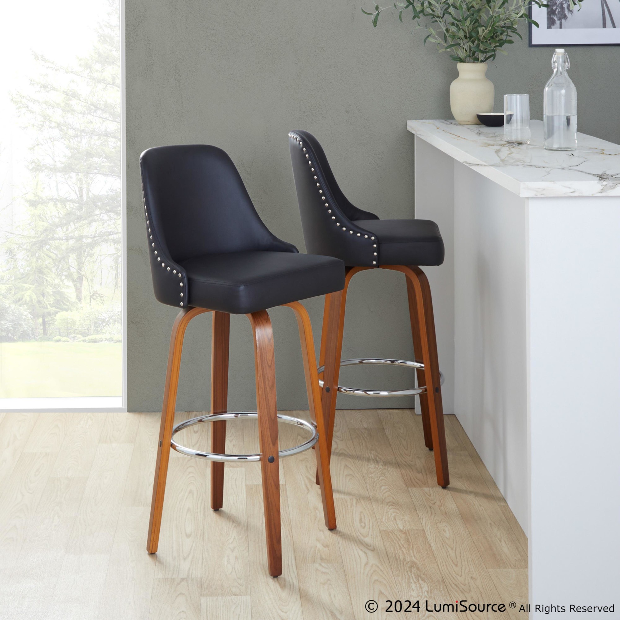 Studded-Marcel-30-Walnut-Black-Faux-Leather-Barstool-Set-of-2