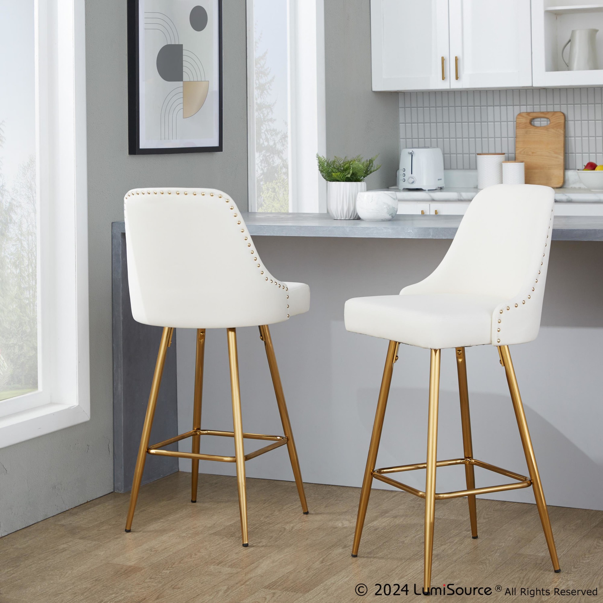 Studded-Marcel-Gold-White-27-Inch-Contemporary-Counter-Stool-Set-of-2
