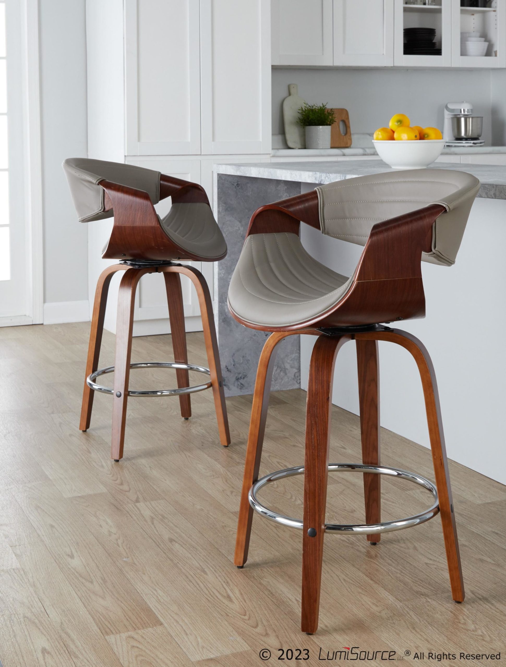 Symphony-26-Inch-Mid-Century-Modern-Swivel-Counter-Stool-in-Walnut-and-Grey-Faux-Leather-Set-of-2-Set-of-2-1