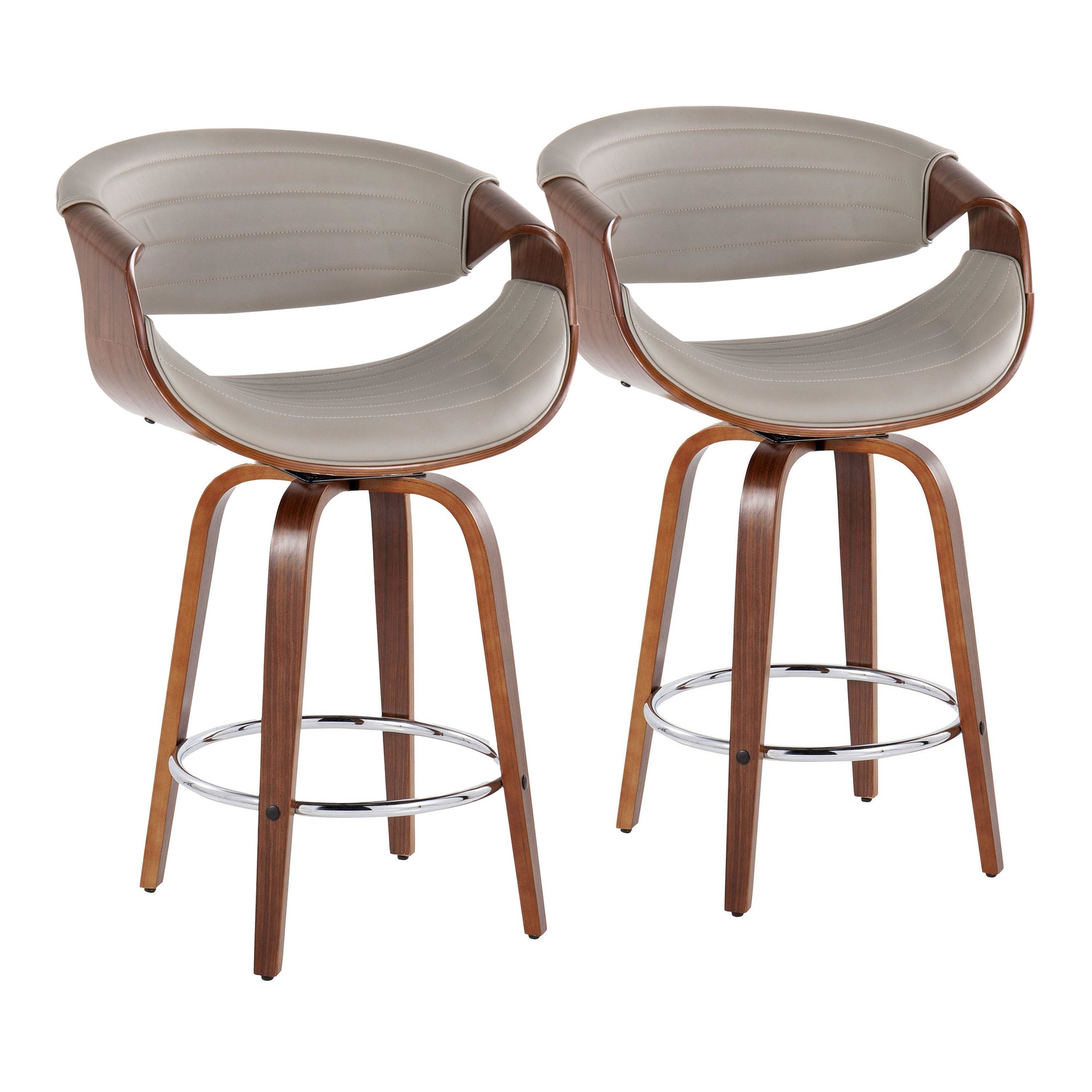 Symphony-26-Inch-Mid-Century-Modern-Swivel-Counter-Stool-in-Walnut-and-Grey-Faux-Leather-Set-of-2-Set-of-2-4