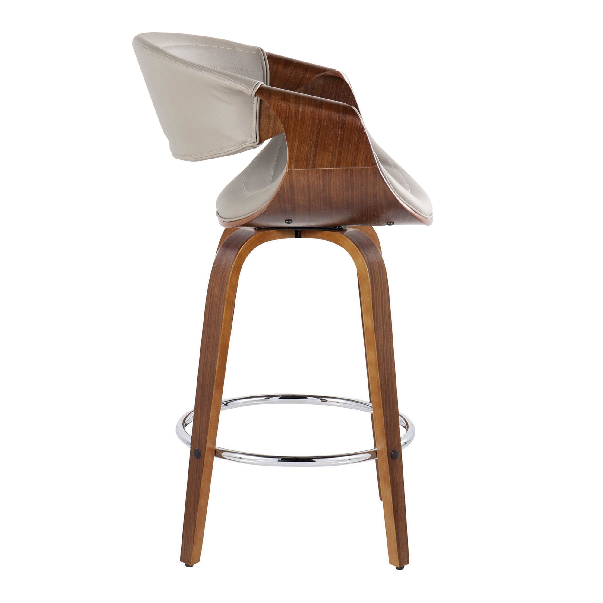 Symphony-26-Inch-Mid-Century-Modern-Swivel-Counter-Stool-in-Walnut-and-Grey-Faux-Leather-Set-of-2-Set-of-2-6