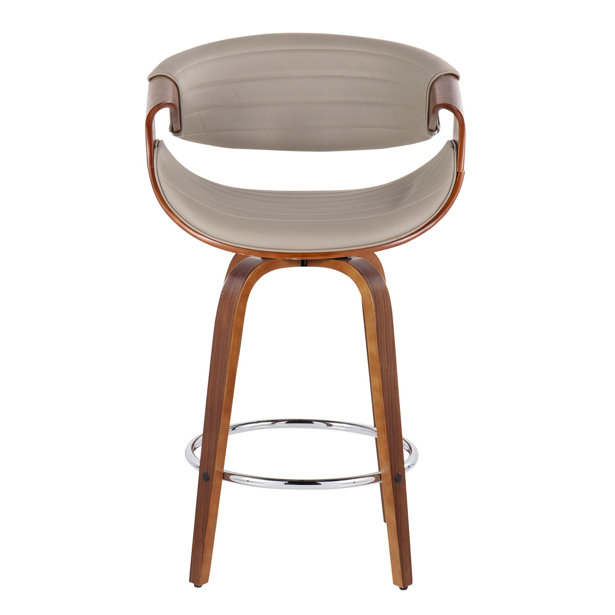 Symphony-26-Inch-Mid-Century-Modern-Swivel-Counter-Stool-in-Walnut-and-Grey-Faux-Leather-Set-of-2-Set-of-2-9
