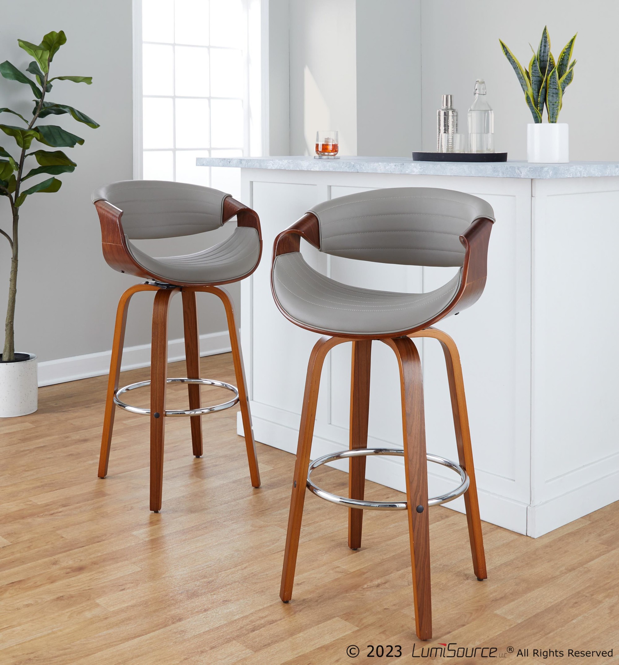 Symphony-30-Inch-Walnut-Grey-Faux-Leather-Swivel-Barstool-Set-of-2-5