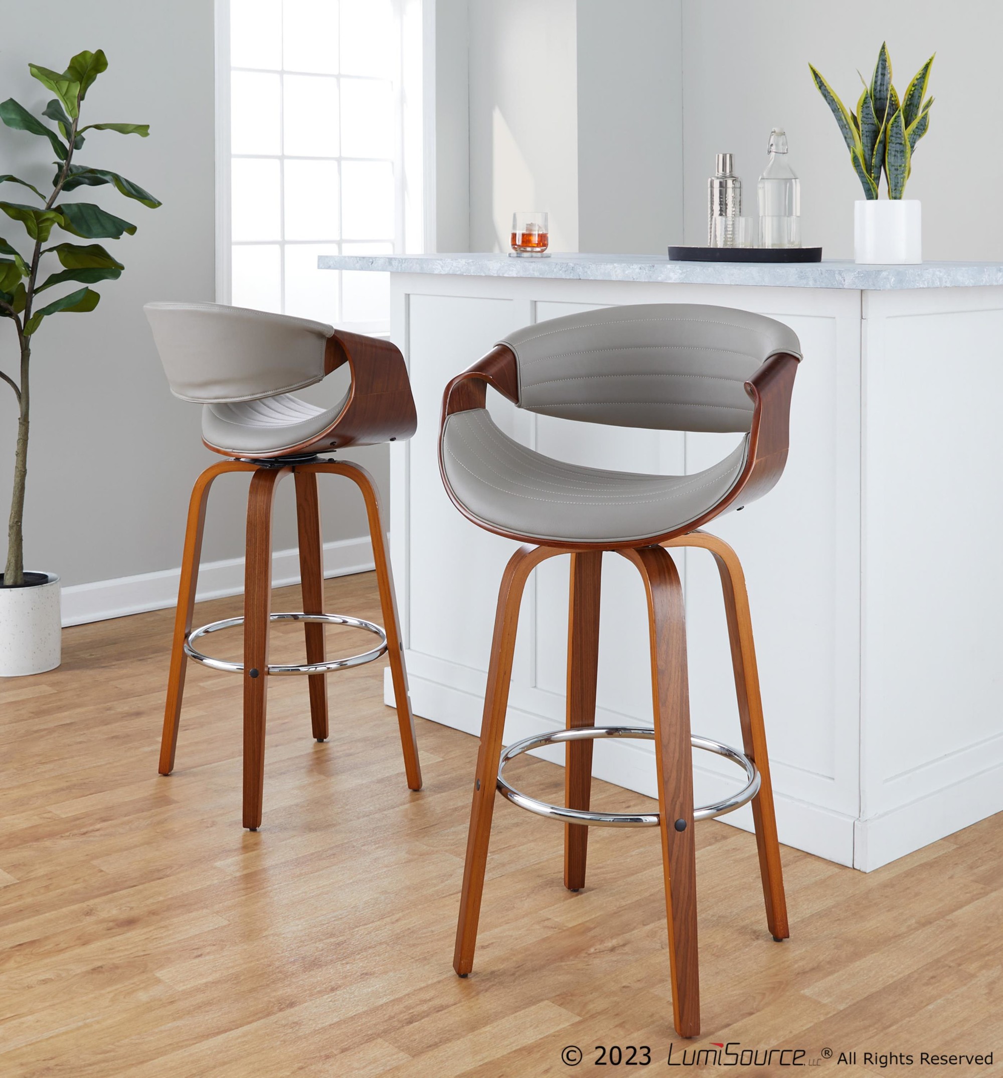 Symphony-30-Inch-Walnut-Grey-Faux-Leather-Swivel-Barstool-Set-of-2-6