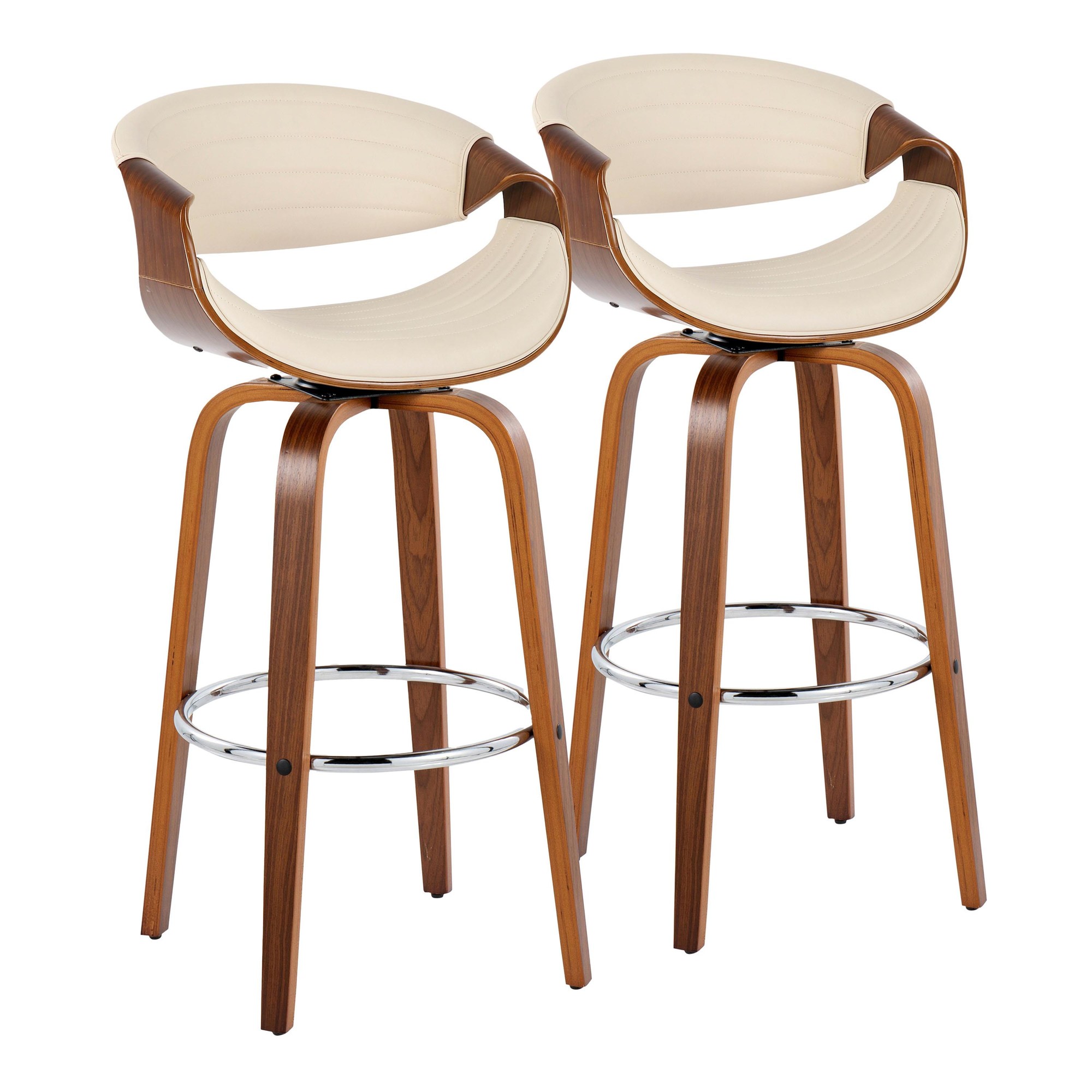 Symphony-30-Walnut-Cream-Swivel-Mid-Century-Barstool-Set-of-2-3
