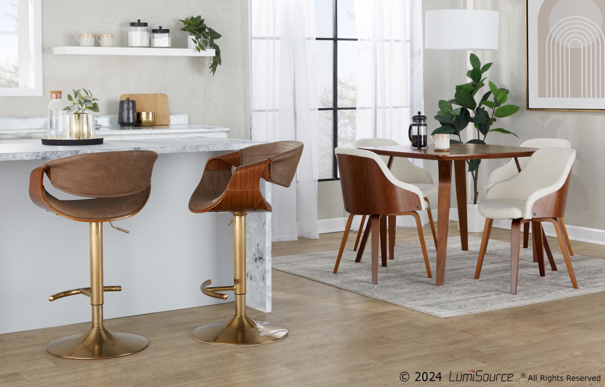 Symphony-Gold-and-Walnut-Adjustable-Mid-Century-Barstools-Set-of-2-2