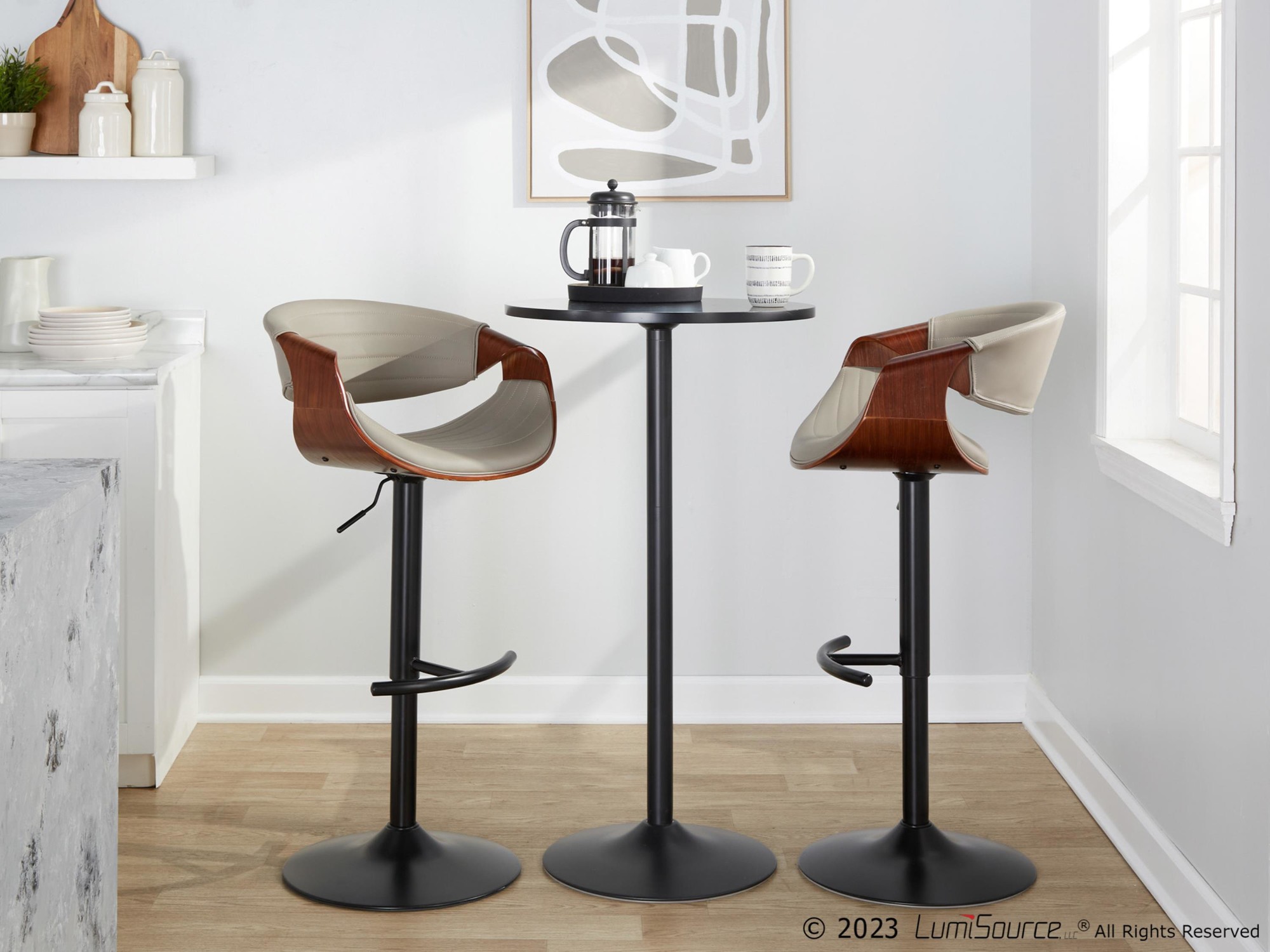 Symphony-Grey-Faux-Leather-Black-Swivel-Barstool-Pair-Set-of-2