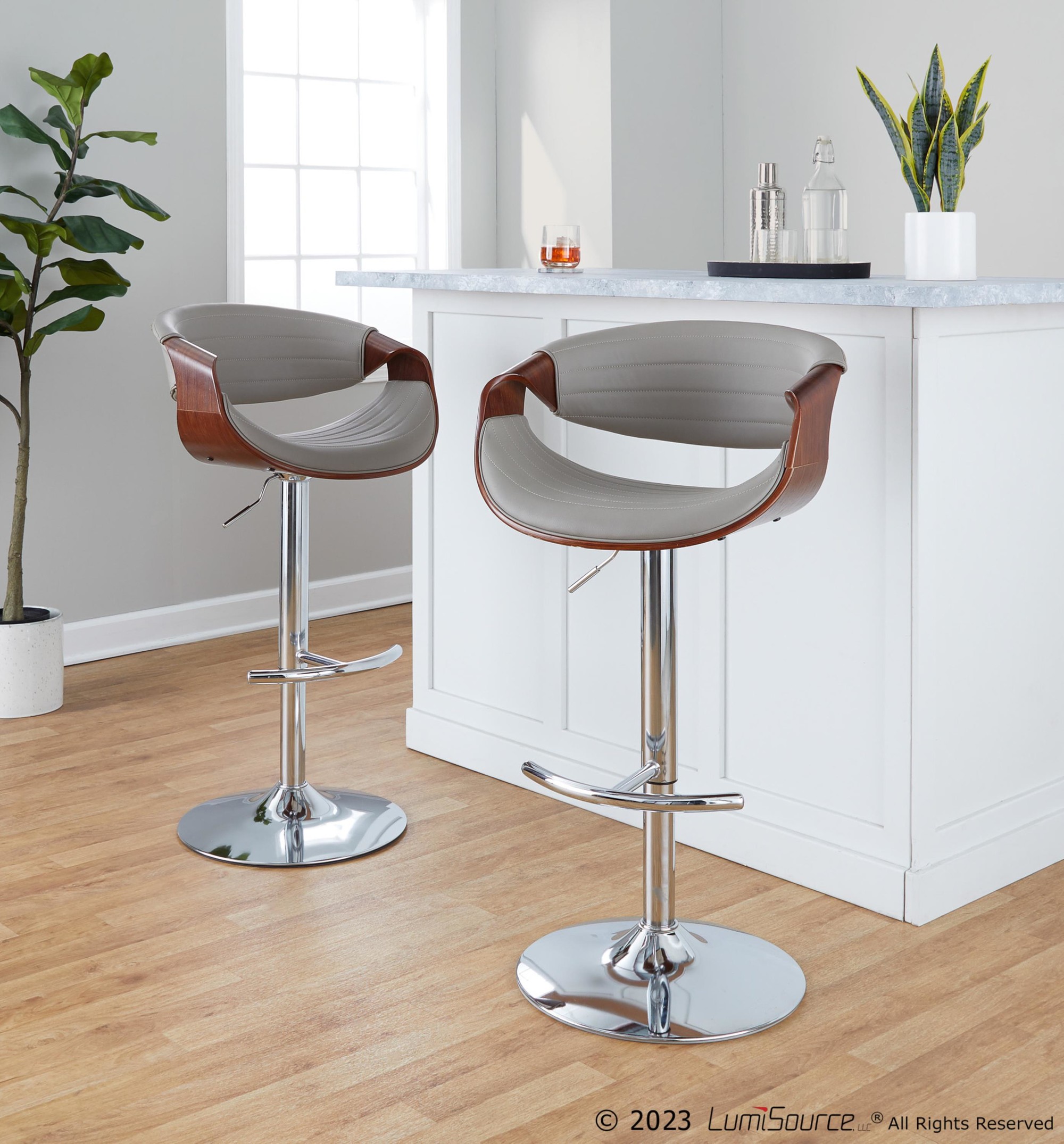 Symphony-Grey-Faux-Leather-Walnut-Mid-Century-Modern-Swivel-Barstool-Set-of-2-1