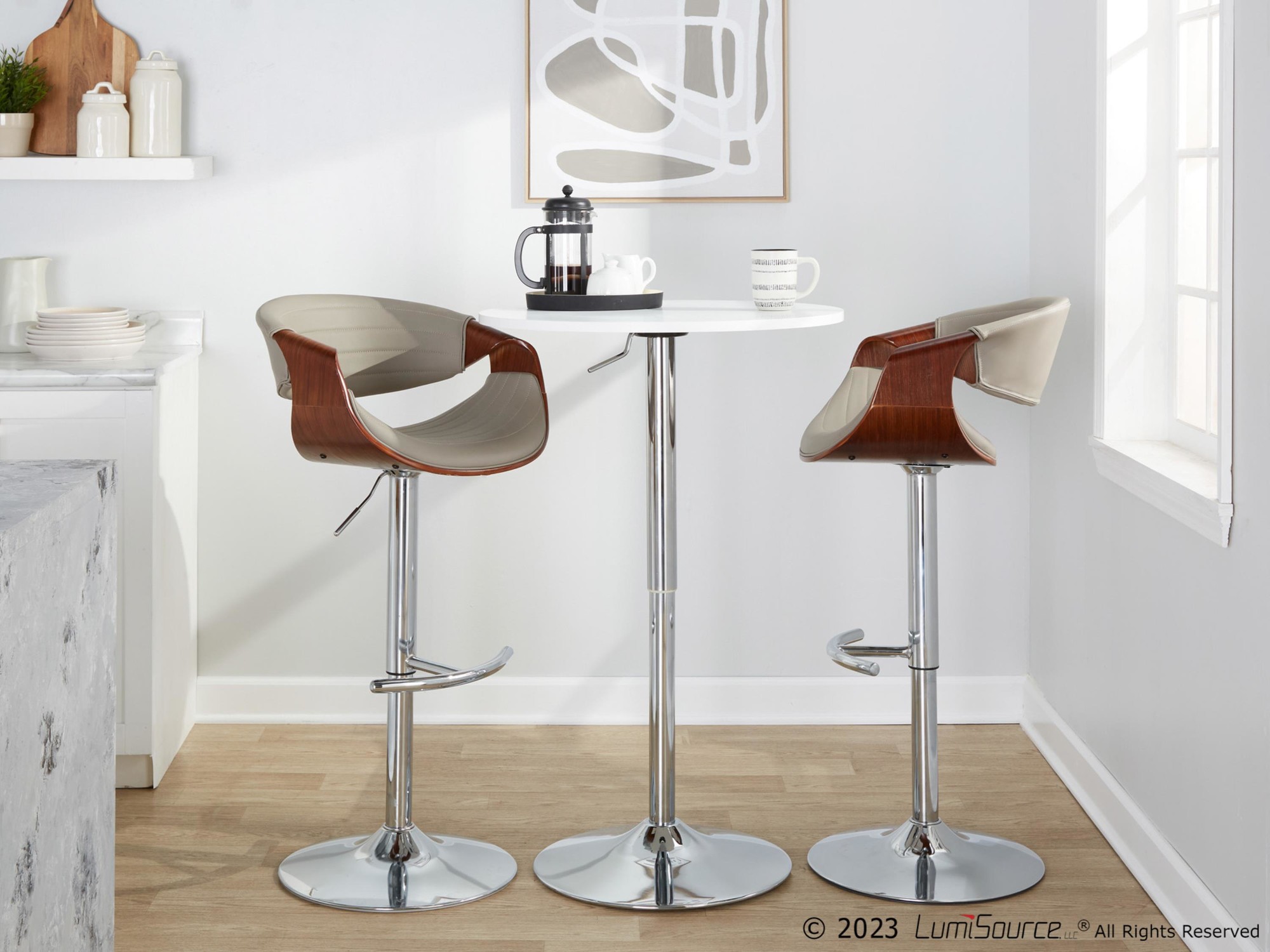 Symphony-Grey-Faux-Leather-Walnut-Mid-Century-Modern-Swivel-Barstool-Set-of-2