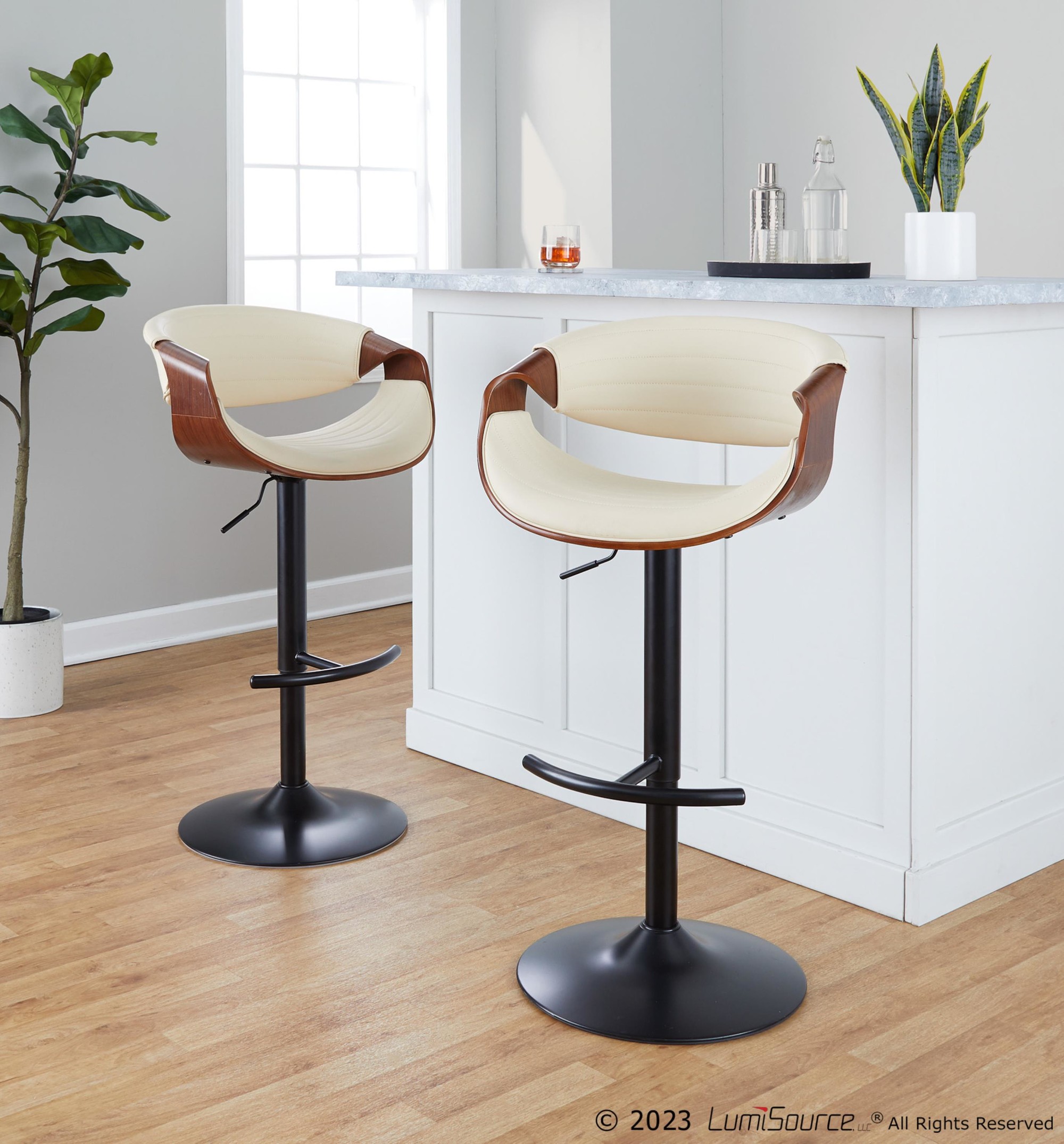Symphony-Mid-Century-Modern-Cream-Swivel-Barstools-Black-Walnut-Set-of-2-1