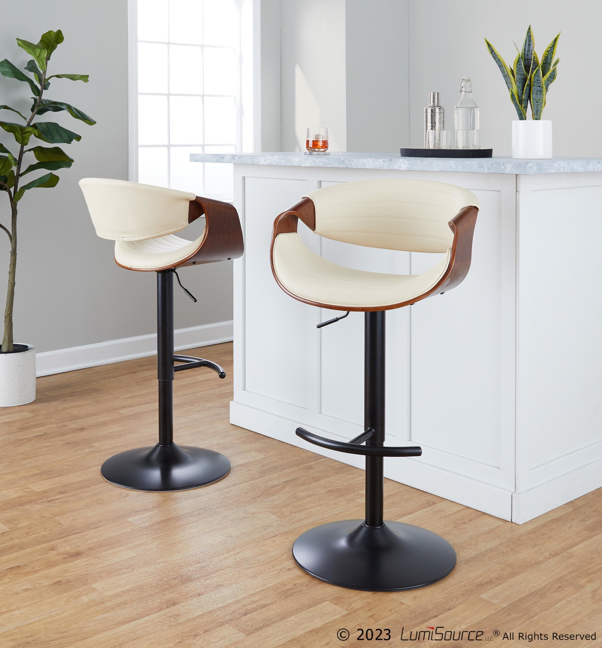 Symphony-Mid-Century-Modern-Cream-Swivel-Barstools-Black-Walnut-Set-of-2-2