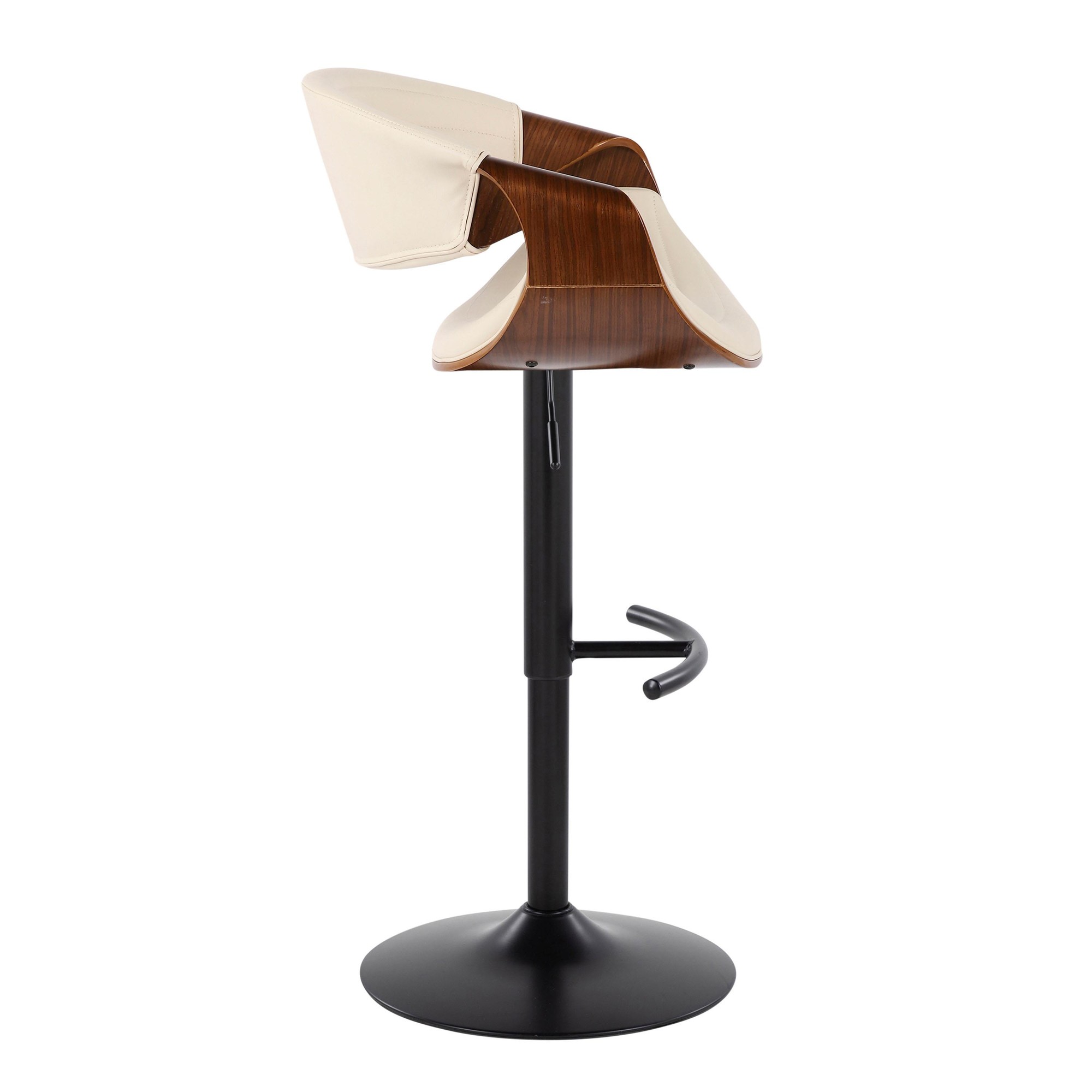 Symphony-Mid-Century-Modern-Cream-Swivel-Barstools-Black-Walnut-Set-of-2-5