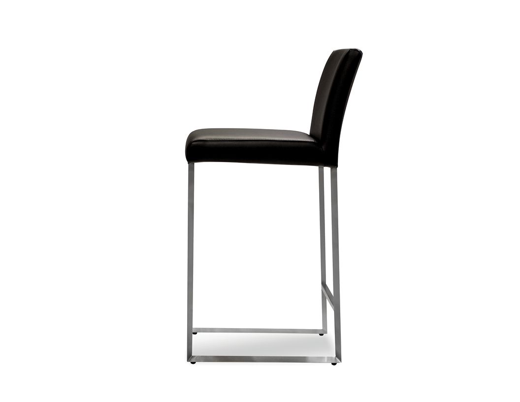TATE-Black-Leatherette-Counter-Stool-Brushed-Steel-Frame-2