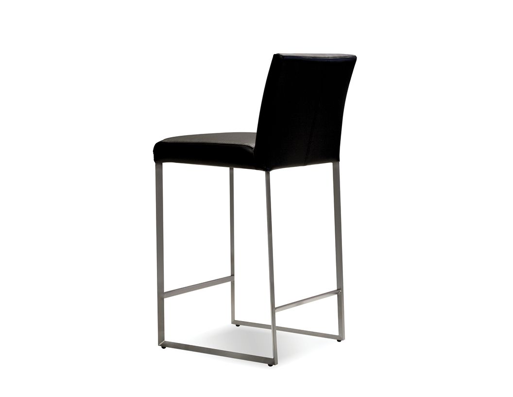 TATE-Black-Leatherette-Counter-Stool-Brushed-Steel-Frame-3