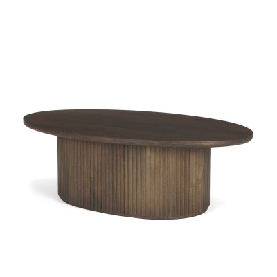Terra-48L-x-28W-x-15H-Dark-Brown-Wood-Oval-Fluted-Coffee-Table