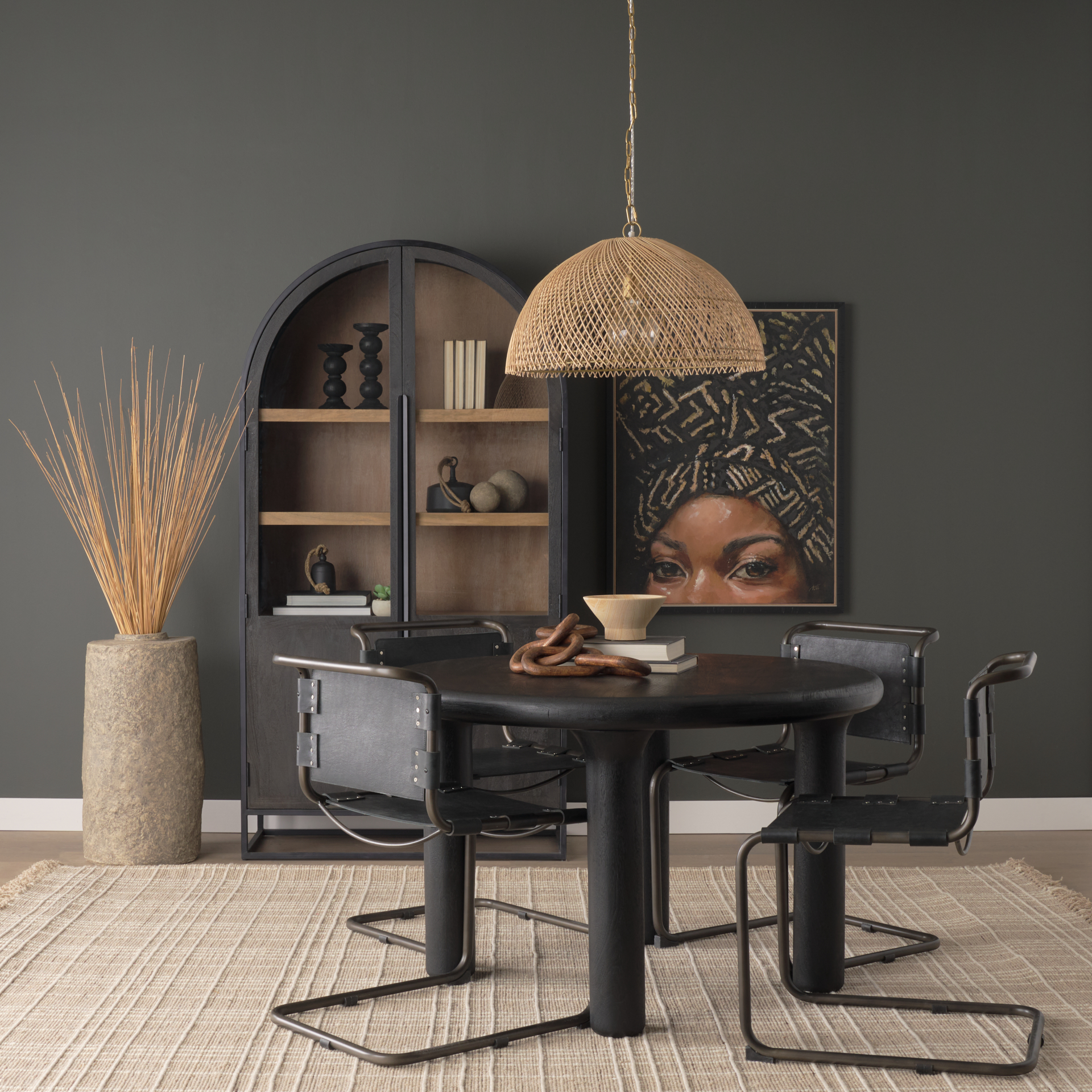 Thad-1-Light-Natural-Woven-Rattan-Dome-Pendant-1