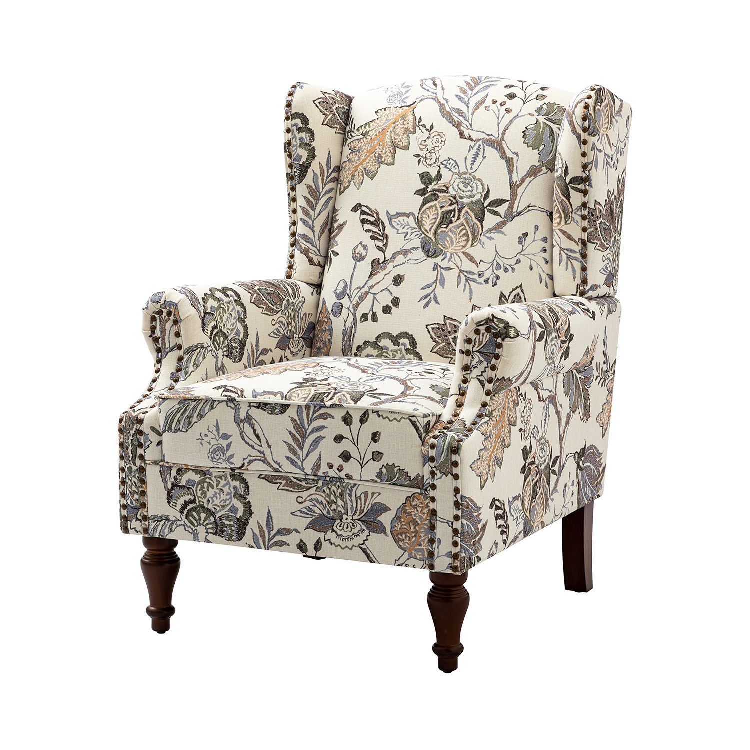 Theodor-Green-Floral-Wingback-Nailhead-Accent-Chair-1