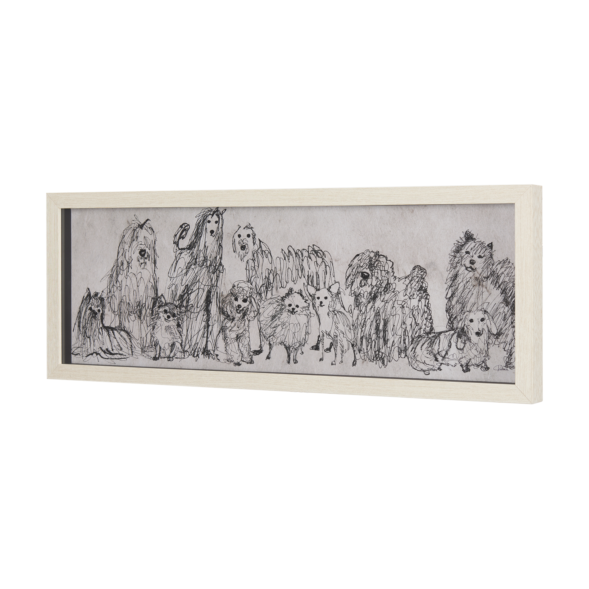 Three-Buddies-by-Mercana-Studio-a-Hand-Embelished-Textured-Framed-Art-Print-Matted-under-Glass-1
