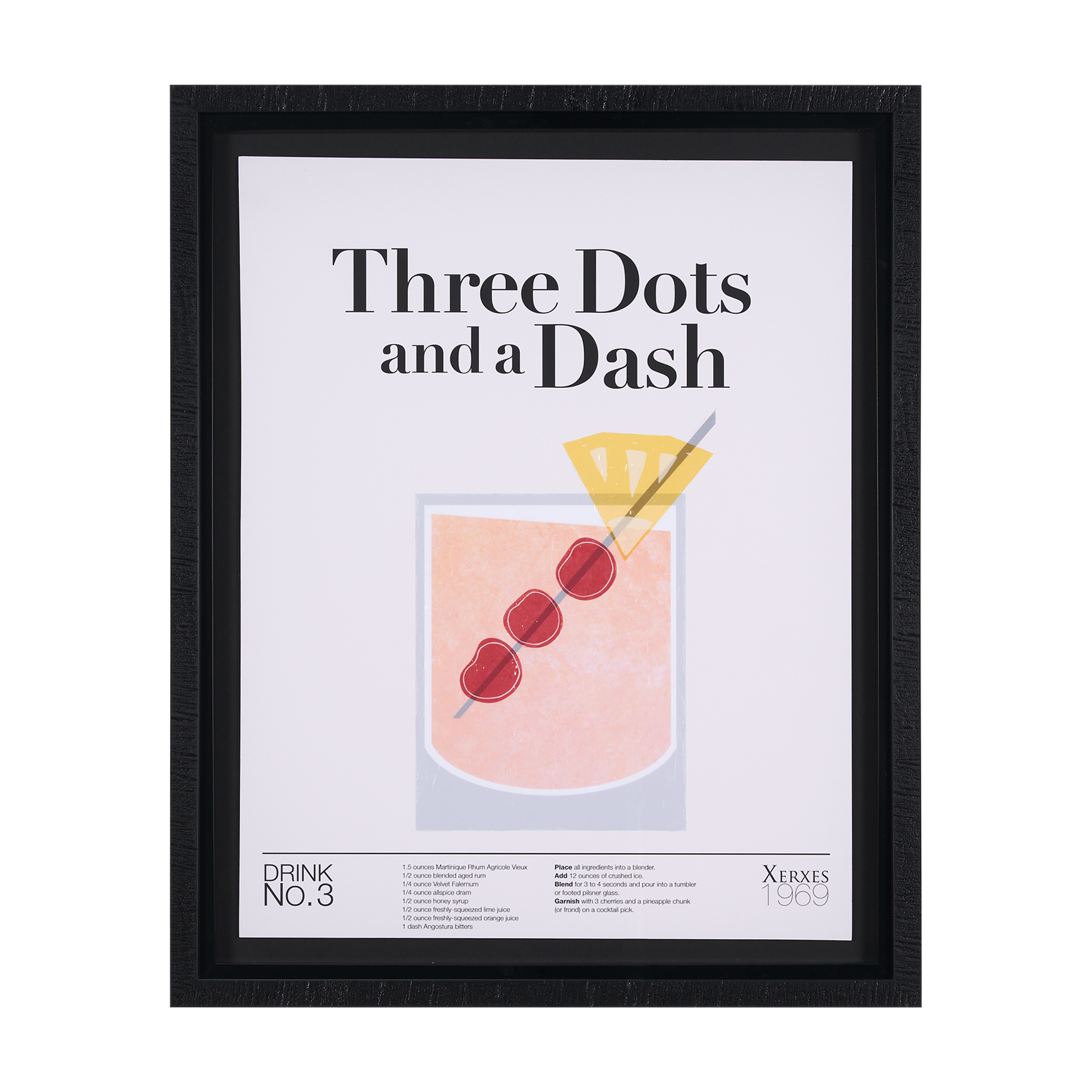 Three-Dots-and-a-Dash-by-Mercana-Studio-a-Hand-Embelished-Textured-Framed-Art-Print-under-Glass