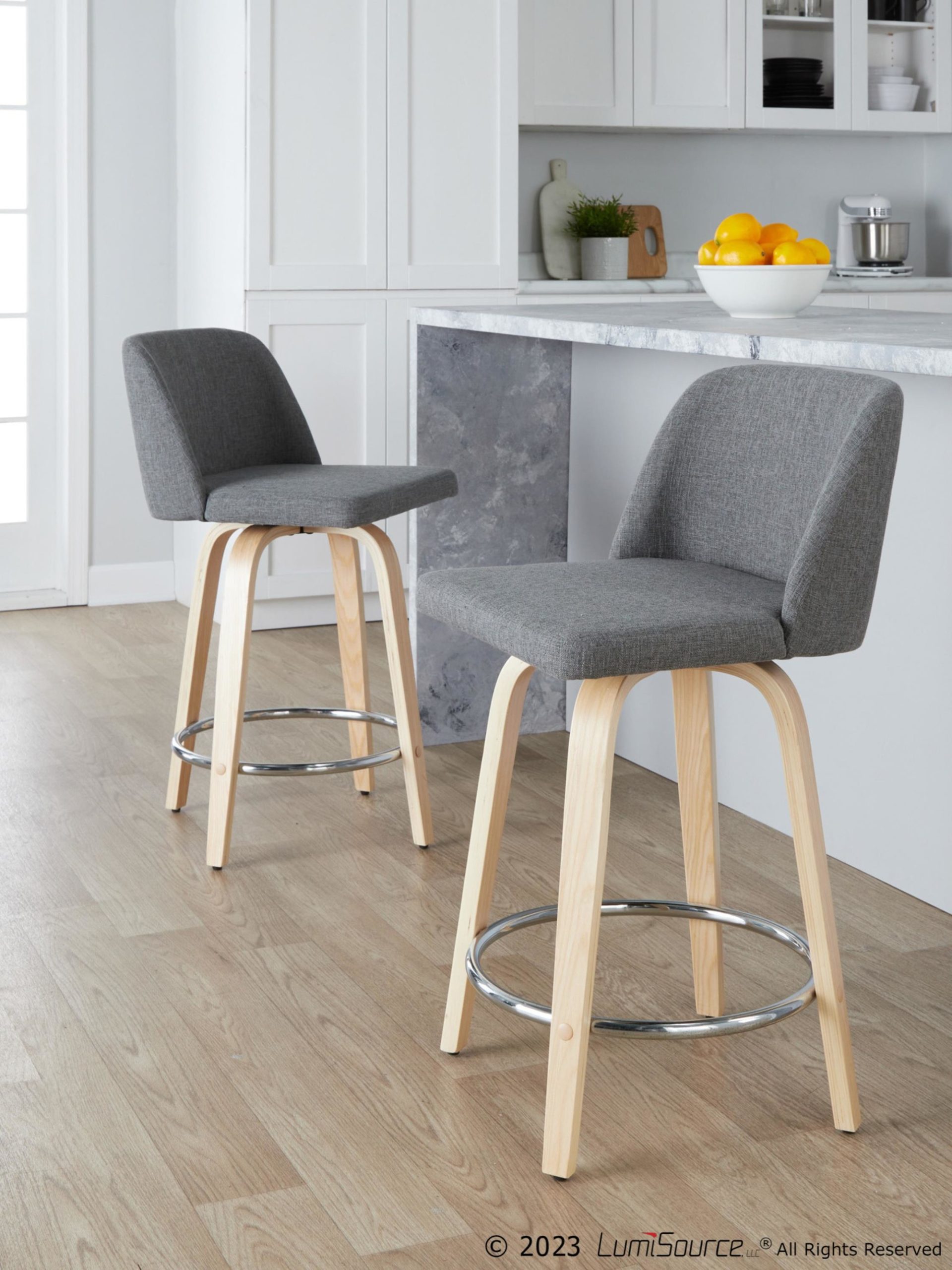 Toriano-24-Inch-Contemporary-Grey-Fabric-Swivel-Counter-Stools-Set-of-2