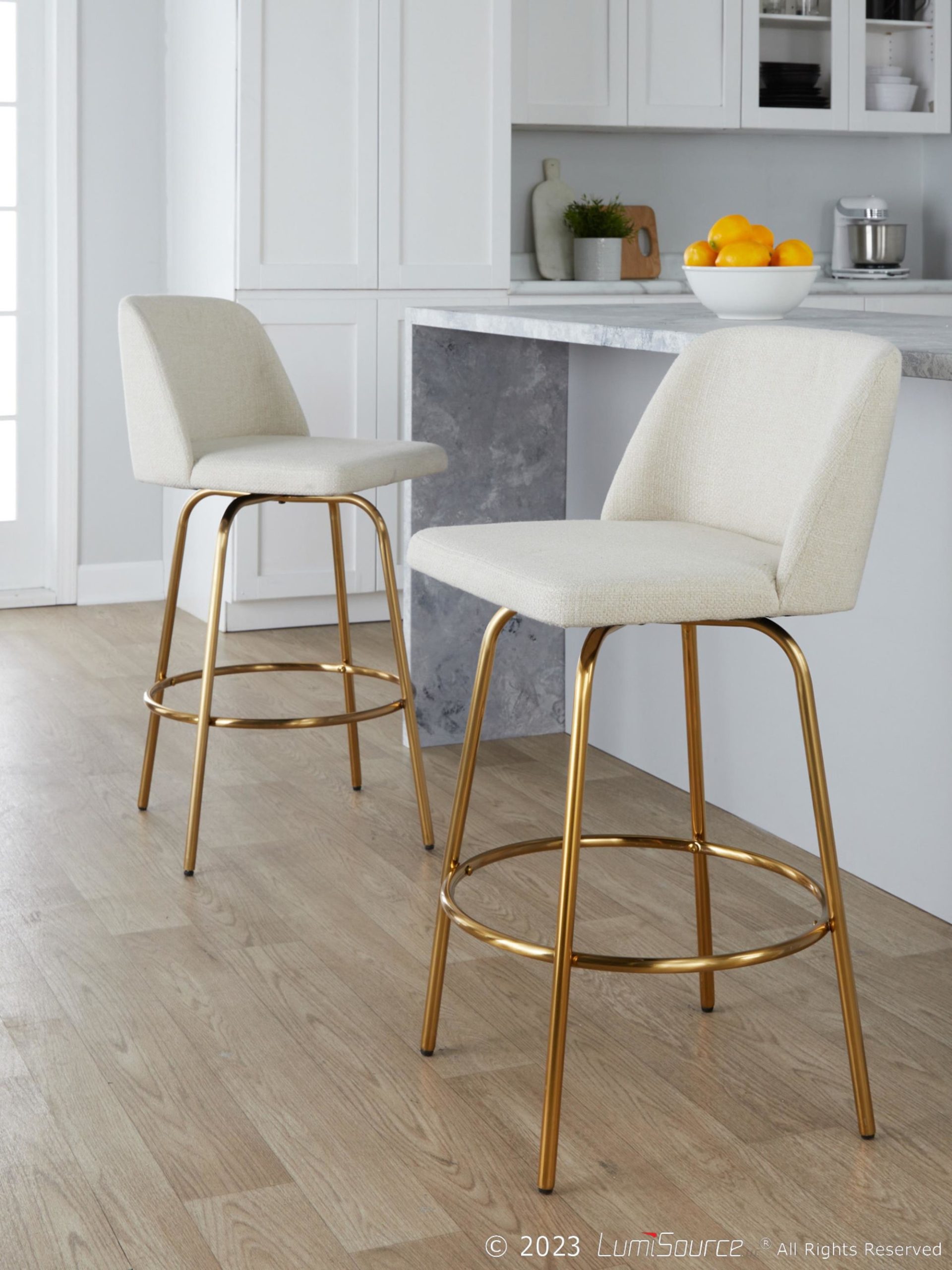 Toriano-26-Cream-Noise-Fabric-Gold-Contemporary-Swivel-Stools-Set-of-2-1