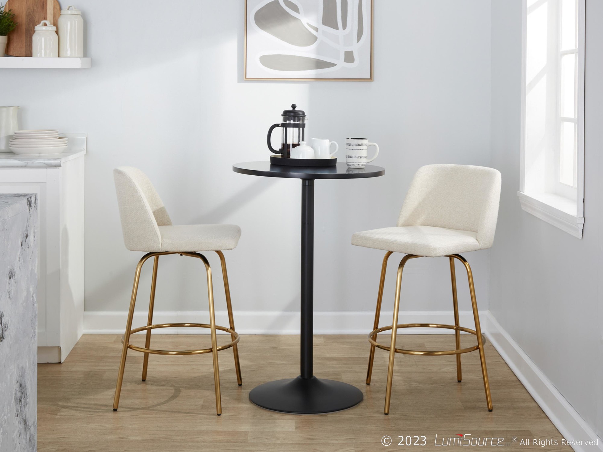 Toriano-26-Cream-Noise-Fabric-Gold-Contemporary-Swivel-Stools-Set-of-2-2