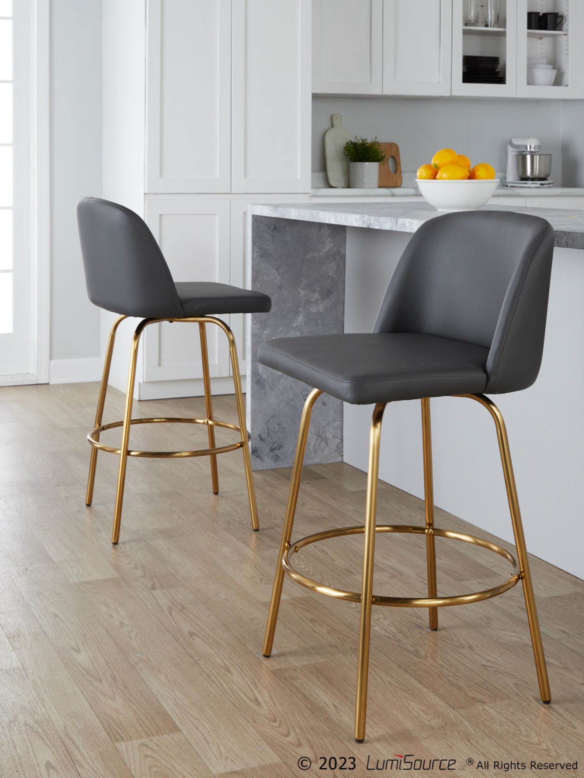 Toriano-26-Grey-Faux-Leather-Gold-Contemporary-Swivel-Stools-Set-of-2