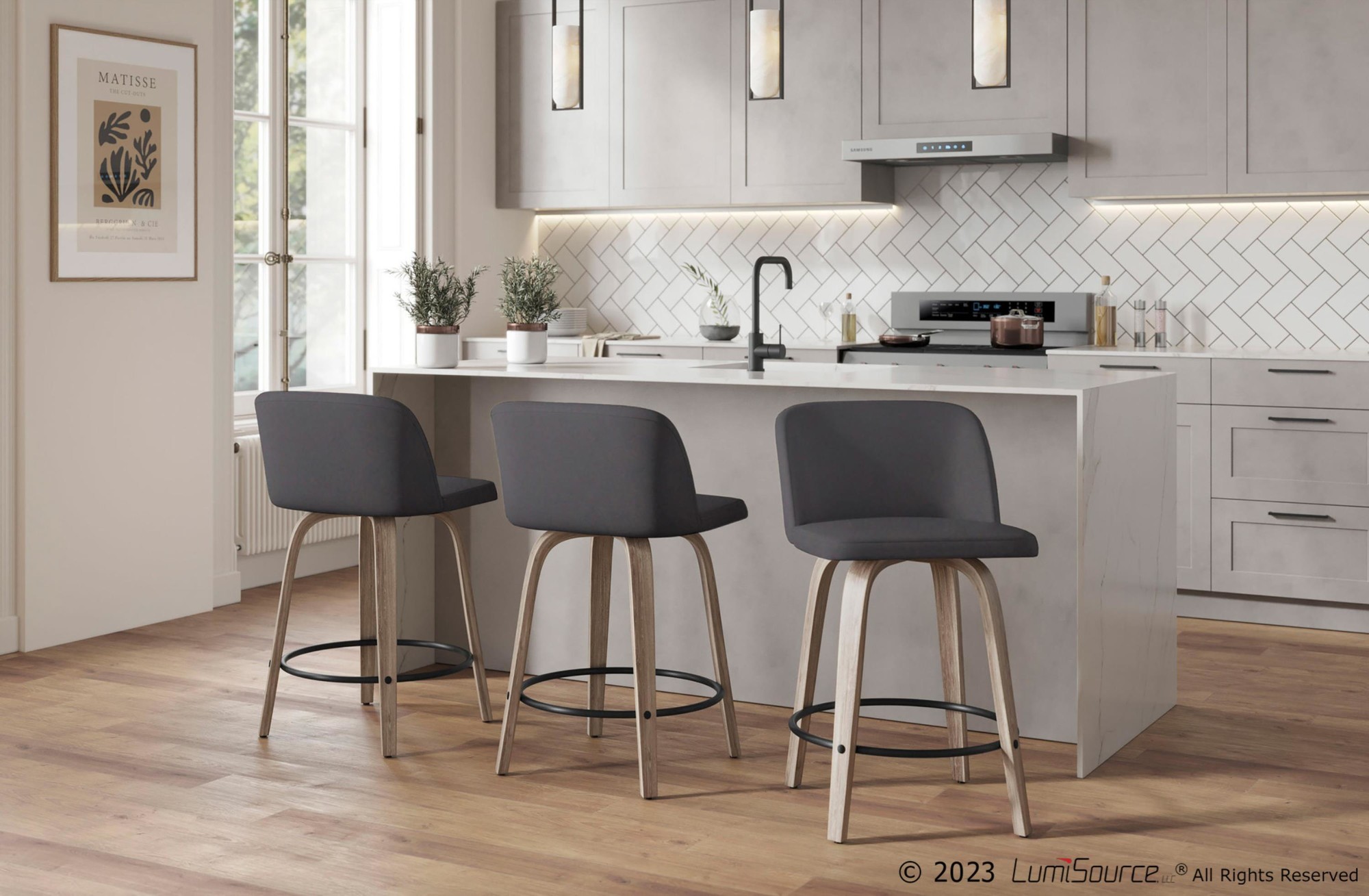 Toriano-26-Inch-Contemporary-Light-Grey-Swivel-Counter-Stools-Set-of-2
