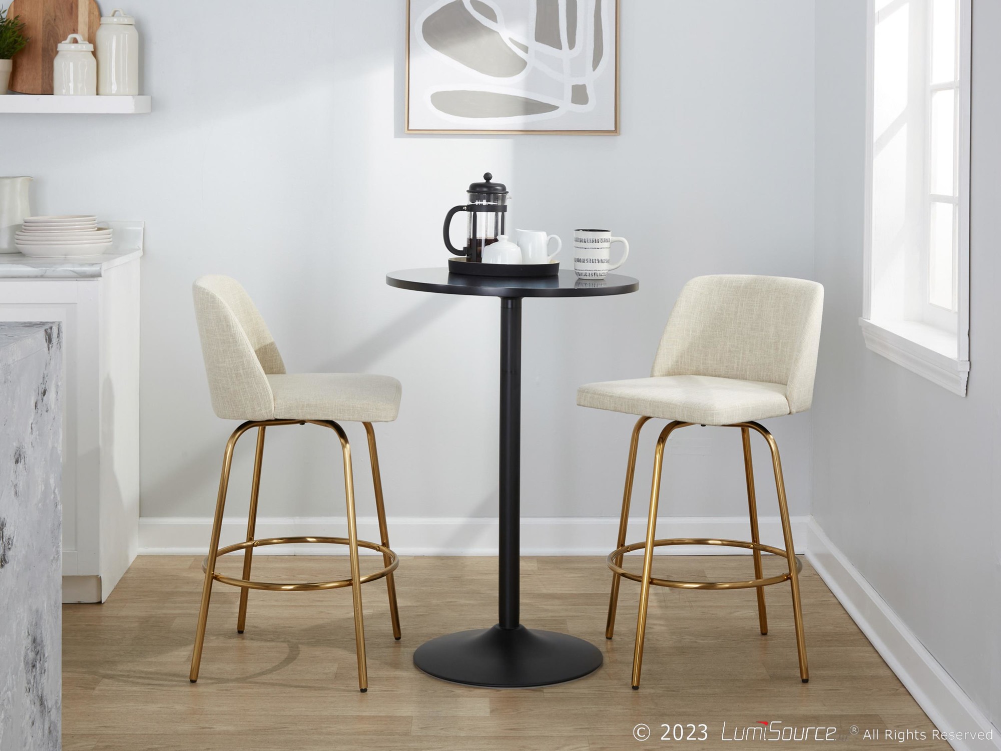Toriano-26-Inch-Cream-Fabric-Gold-Metal-Contemporary-Swivel-Stools-Set-of-2-2