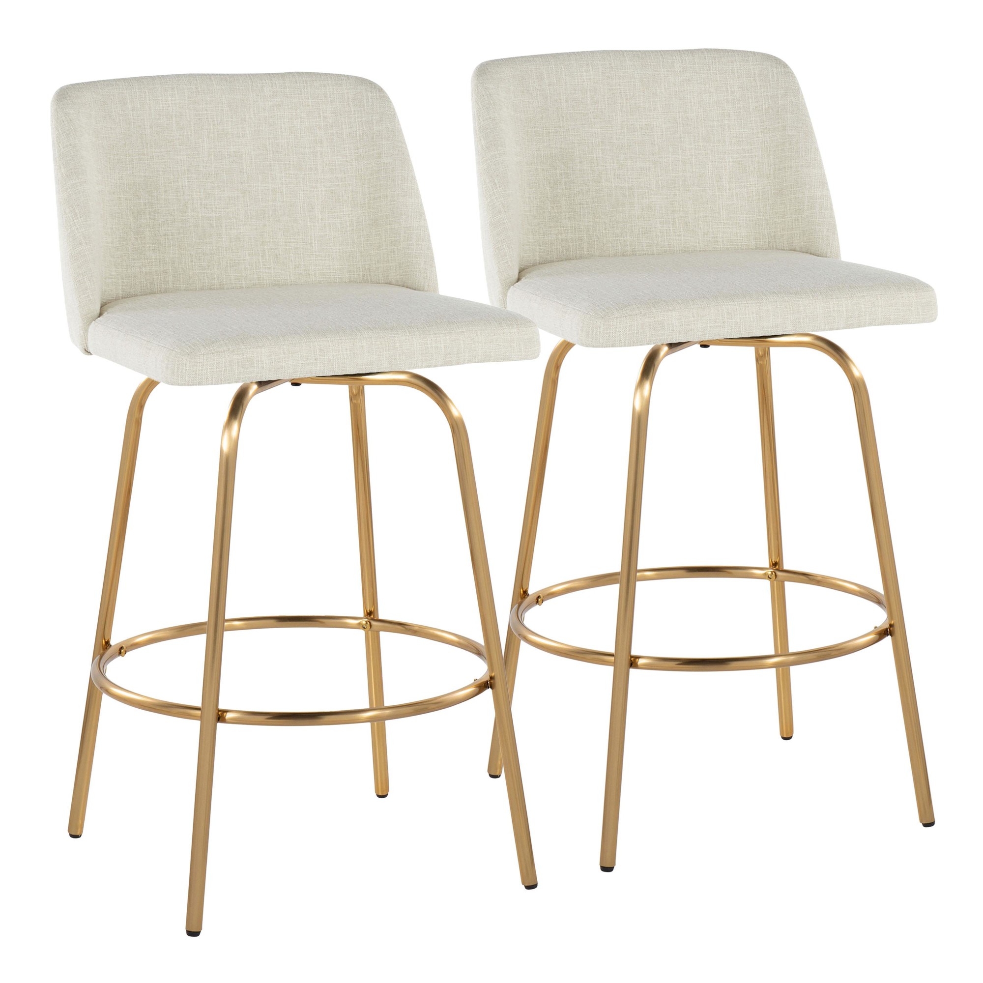 Toriano-26-Inch-Cream-Fabric-Gold-Metal-Contemporary-Swivel-Stools-Set-of-2-4
