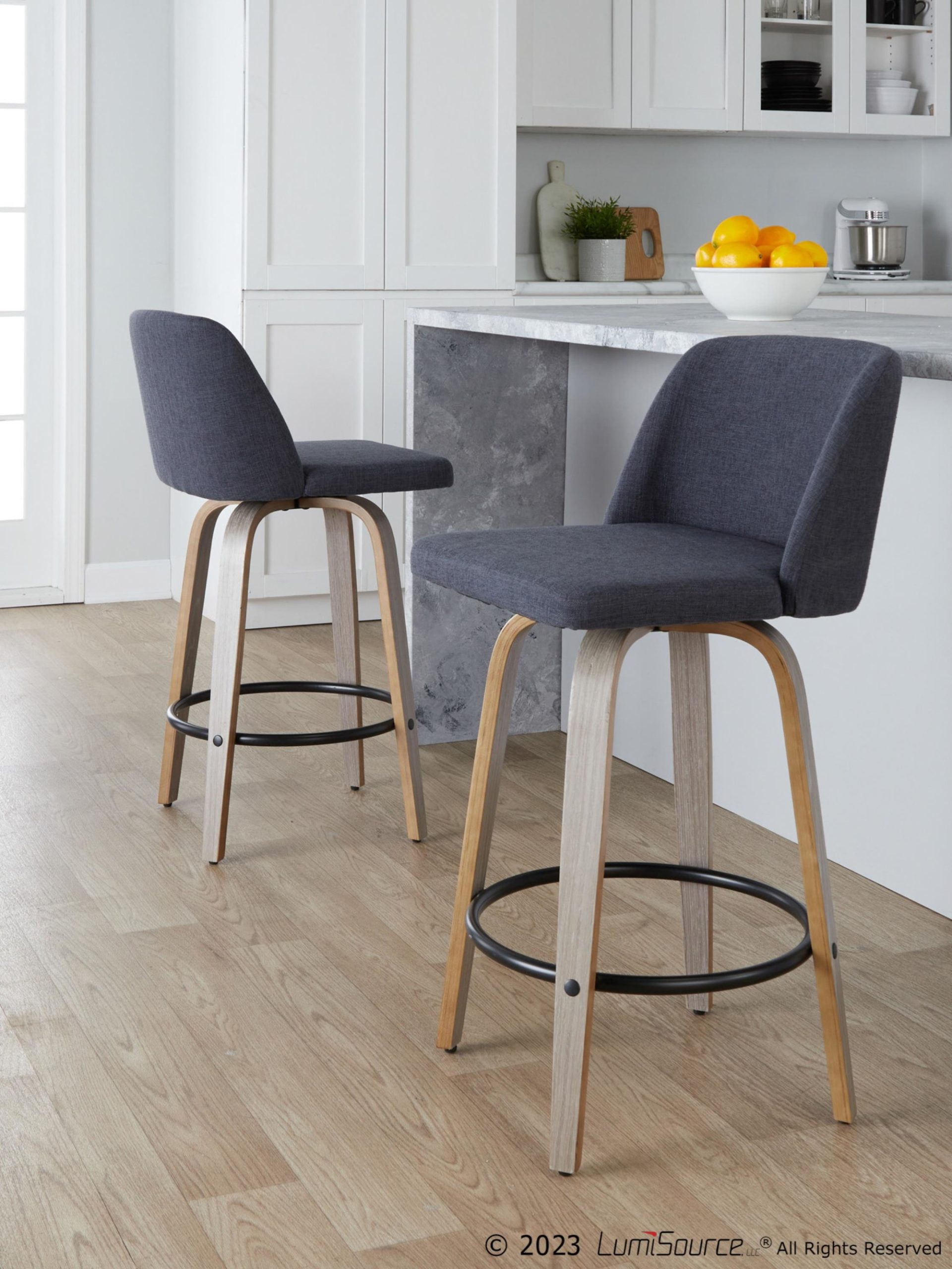 Toriano-26-Inch-Light-Grey-Wood-Blue-Contemporary-Swivel-Stools-Set-of-2