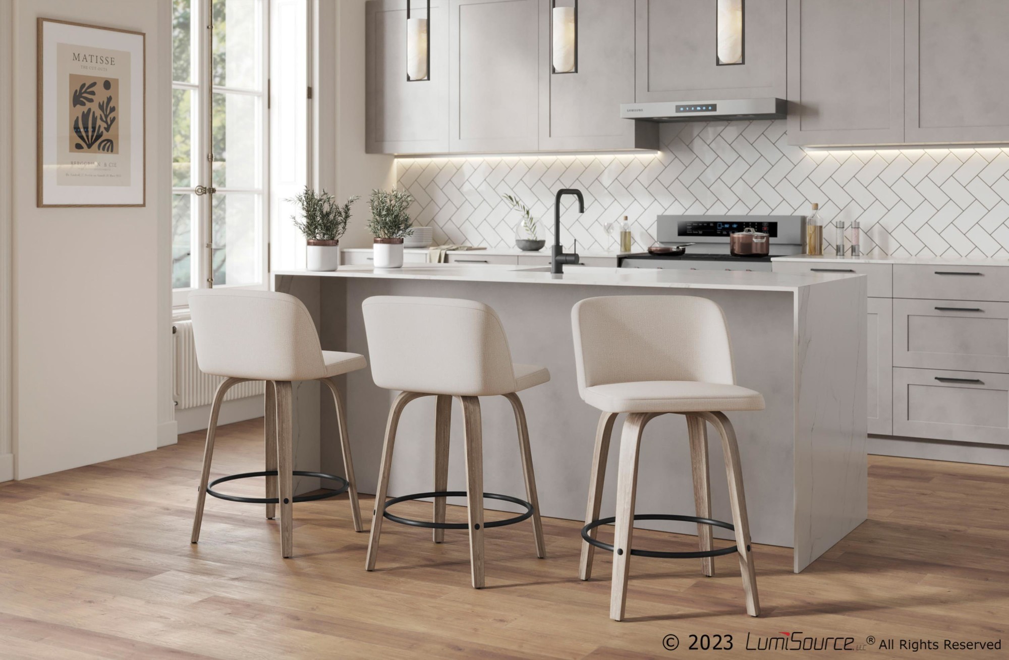 Toriano-26in-Contemporary-Swivel-Counter-Stools-Light-Grey-Set-of-2-Set-of-2
