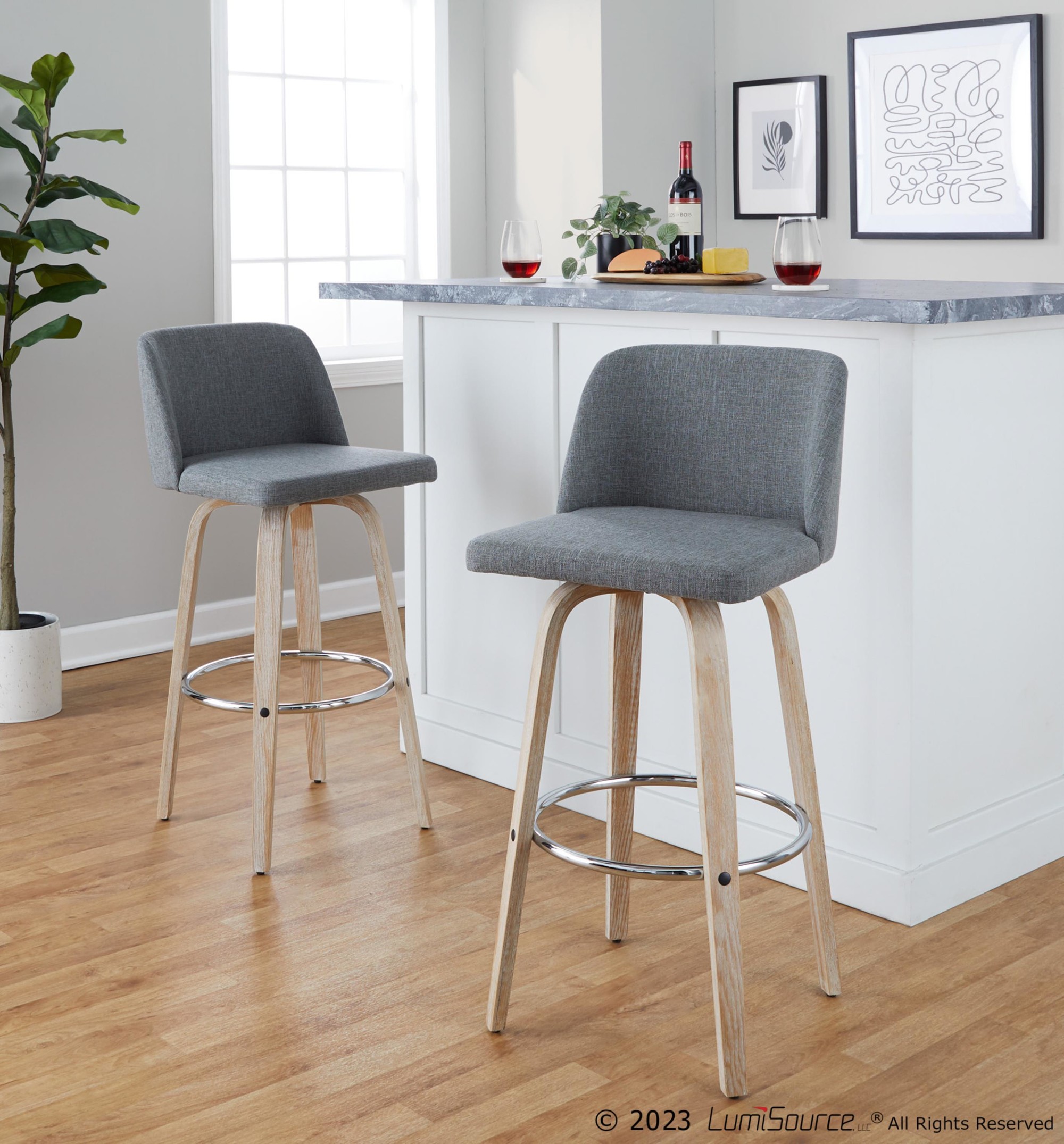 Toriano-30-Contemporary-Swivel-Barstool-Whitewashed-Wood-Grey-Fabric-Set-of-2