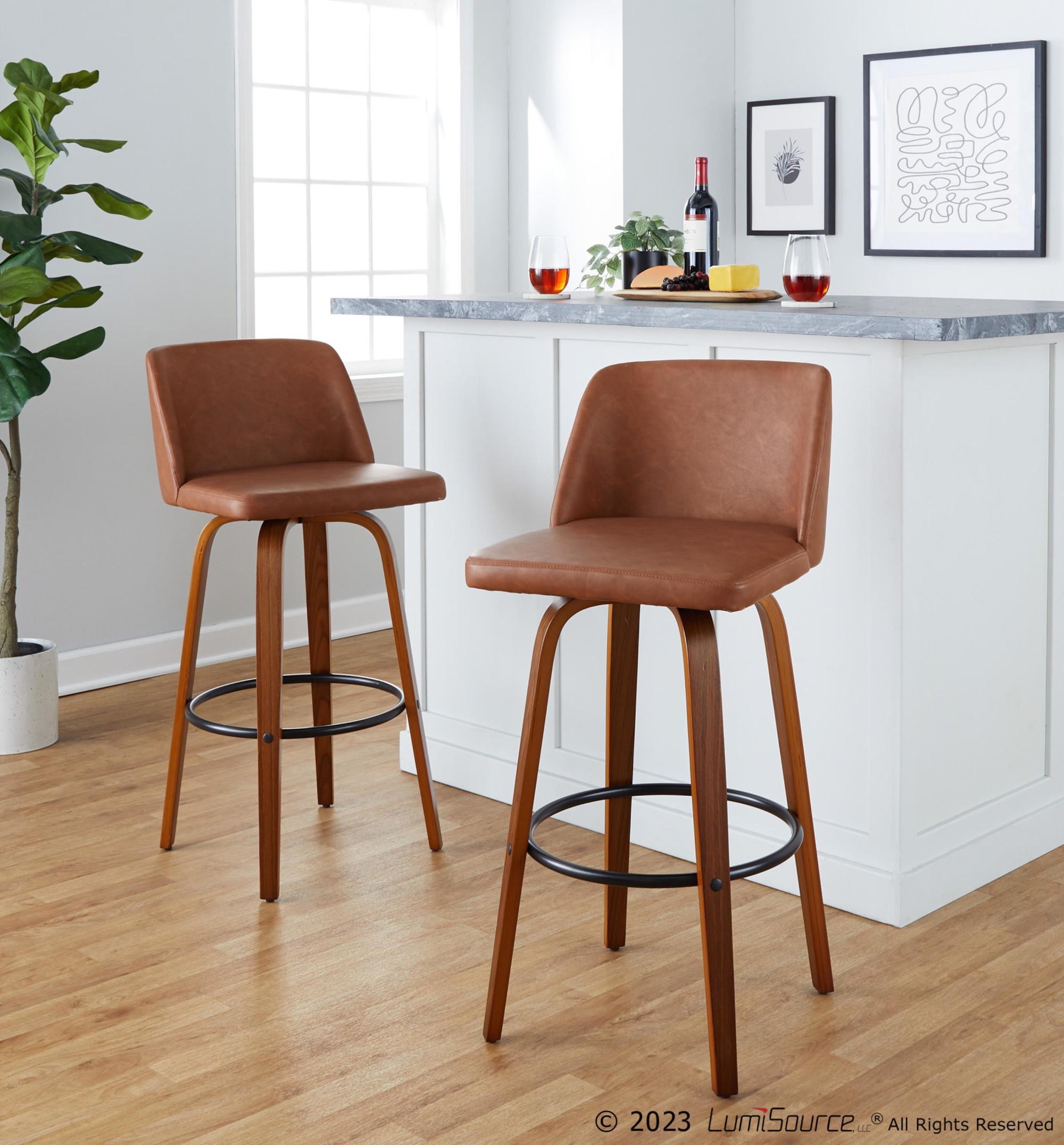 Toriano-30-Inch-Mid-Century-Modern-Swivel-Barstools-Walnut-and-Camel-Set-of-2-1